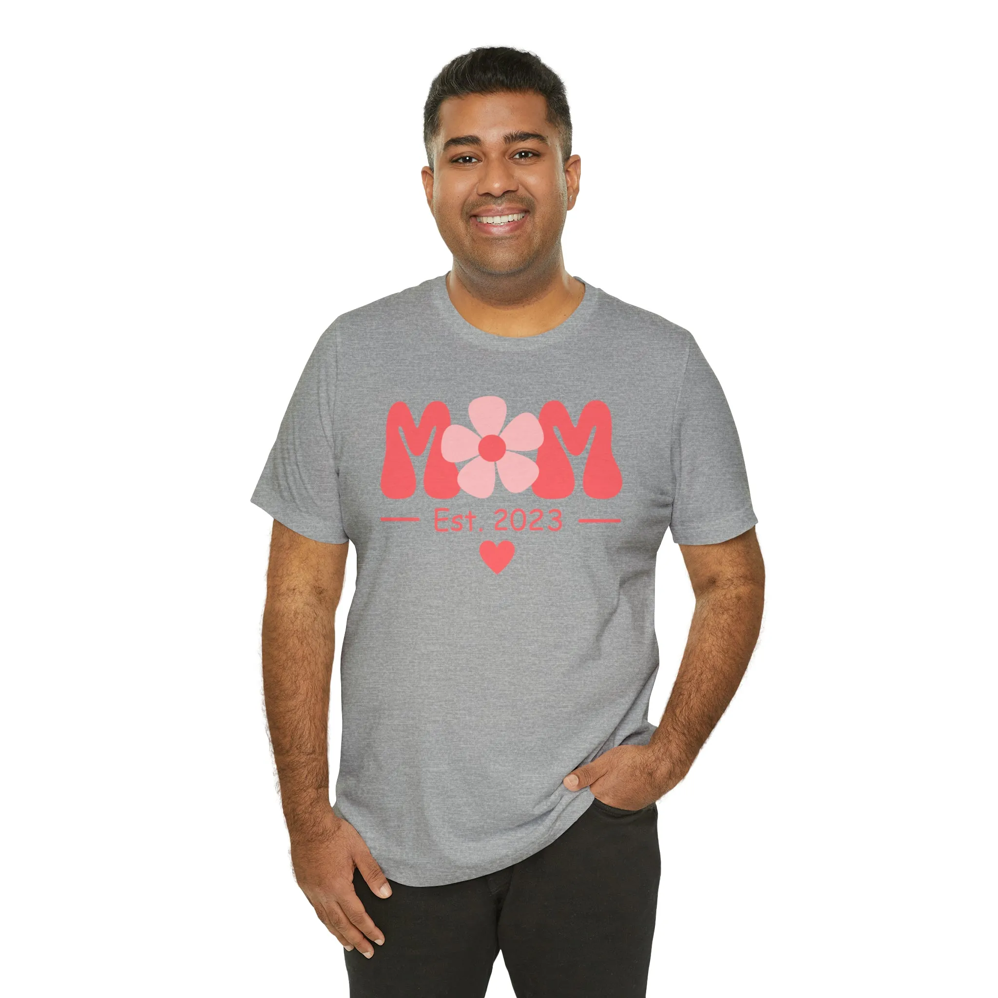 Mom Est. 2023 Mom to Be  T-Shirt | Expecting Baby Tee |  Bella Canvas 3001 Unisex |  Short Sleeve Tshirt