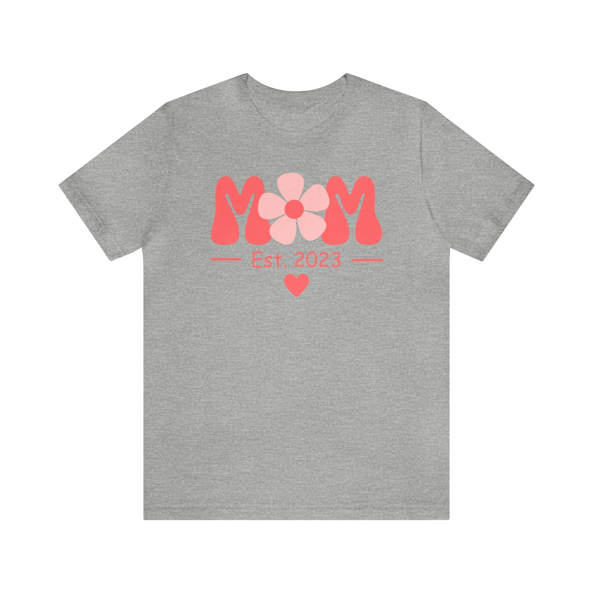 Mom Est. 2023 Mom to Be  T-Shirt | Expecting Baby Tee |  Bella Canvas 3001 Unisex |  Short Sleeve Tshirt