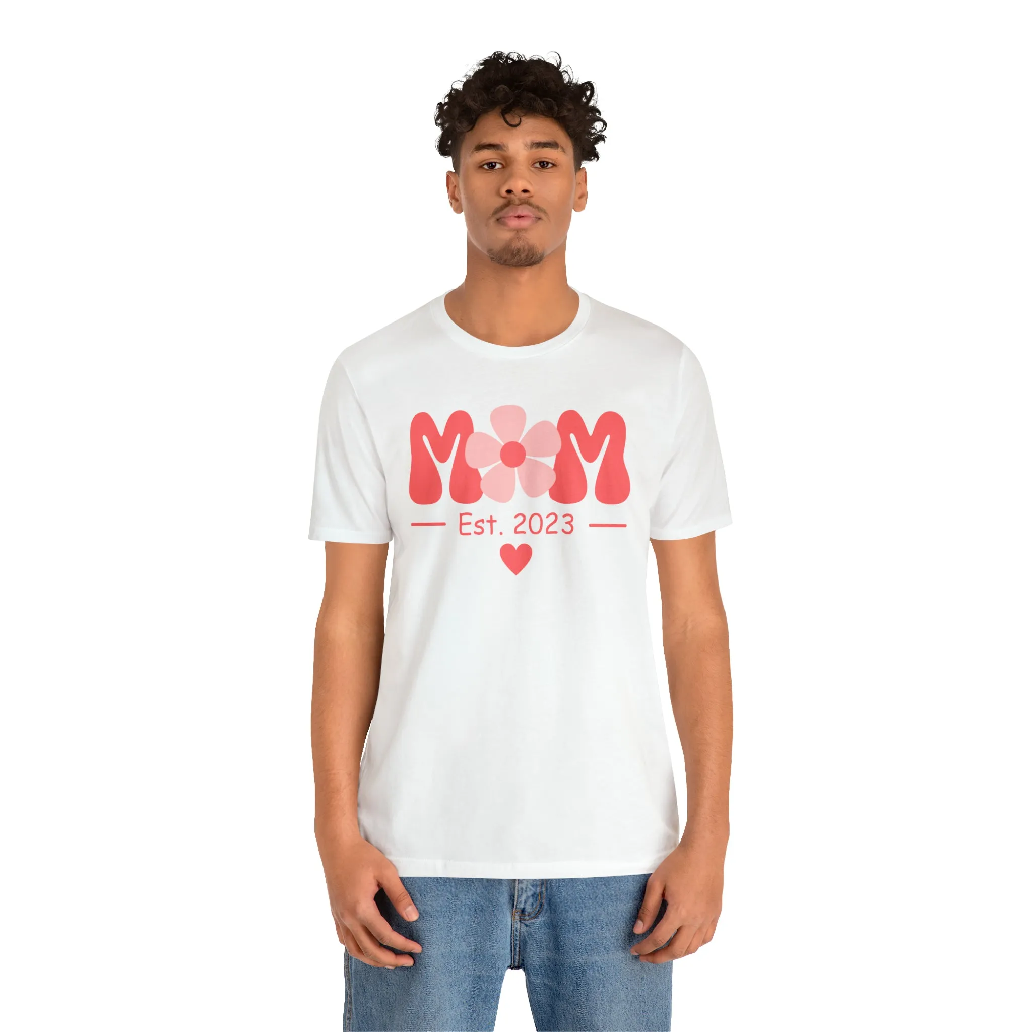 Mom Est. 2023 Mom to Be  T-Shirt | Expecting Baby Tee |  Bella Canvas 3001 Unisex |  Short Sleeve Tshirt