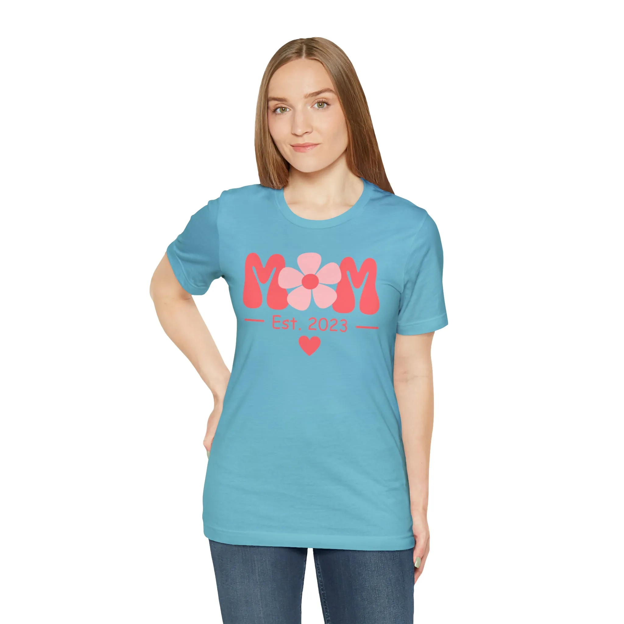 Mom Est. 2023 Mom to Be  T-Shirt | Expecting Baby Tee |  Bella Canvas 3001 Unisex |  Short Sleeve Tshirt