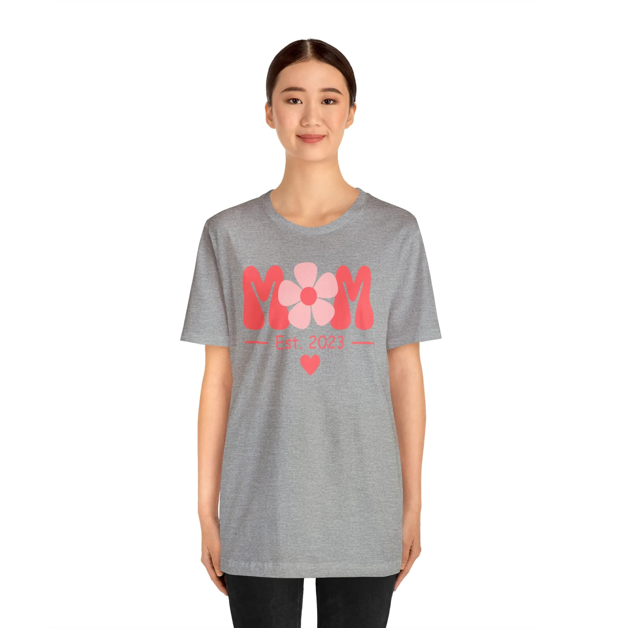 Mom Est. 2023 Mom to Be  T-Shirt | Expecting Baby Tee |  Bella Canvas 3001 Unisex |  Short Sleeve Tshirt