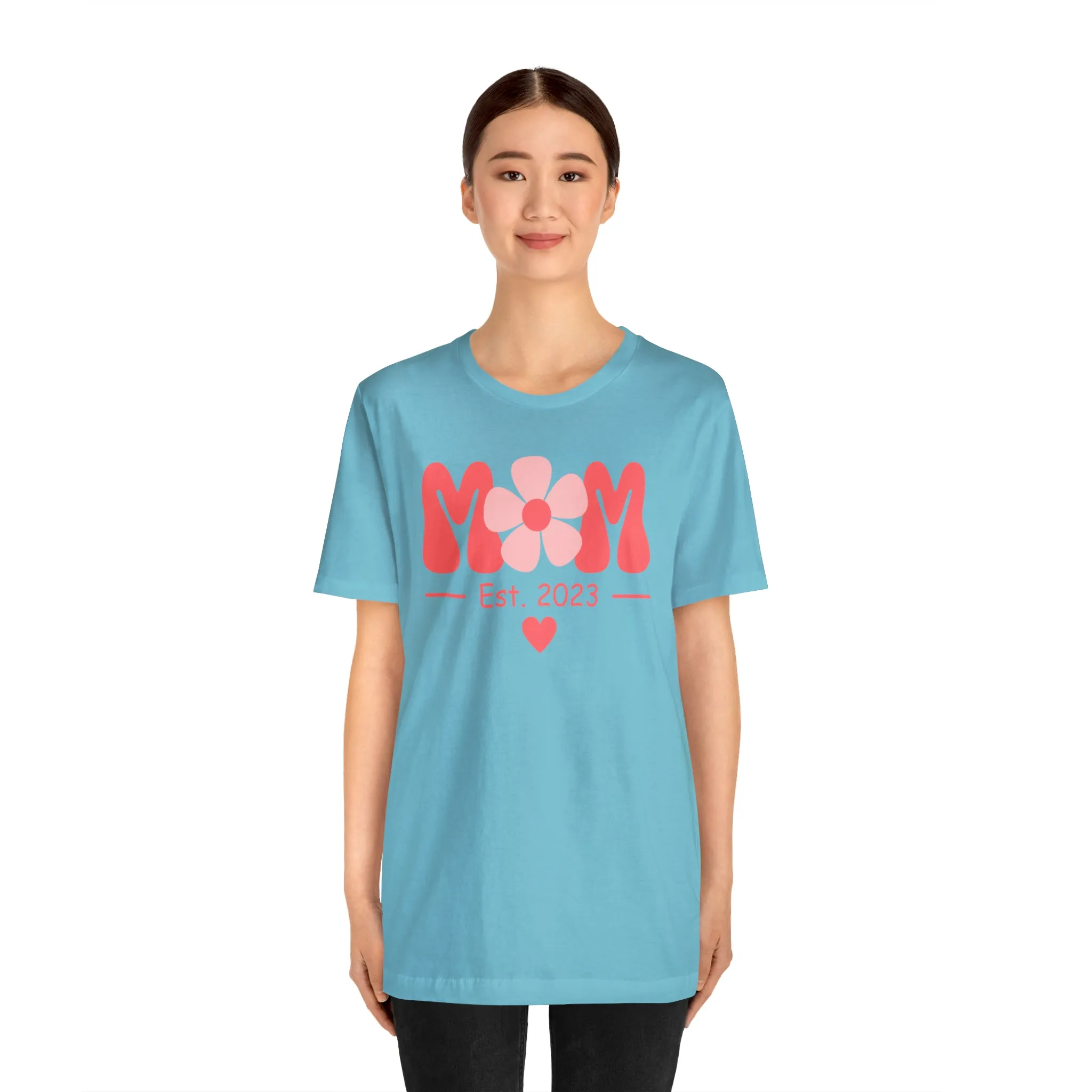 Mom Est. 2023 Mom to Be  T-Shirt | Expecting Baby Tee |  Bella Canvas 3001 Unisex |  Short Sleeve Tshirt