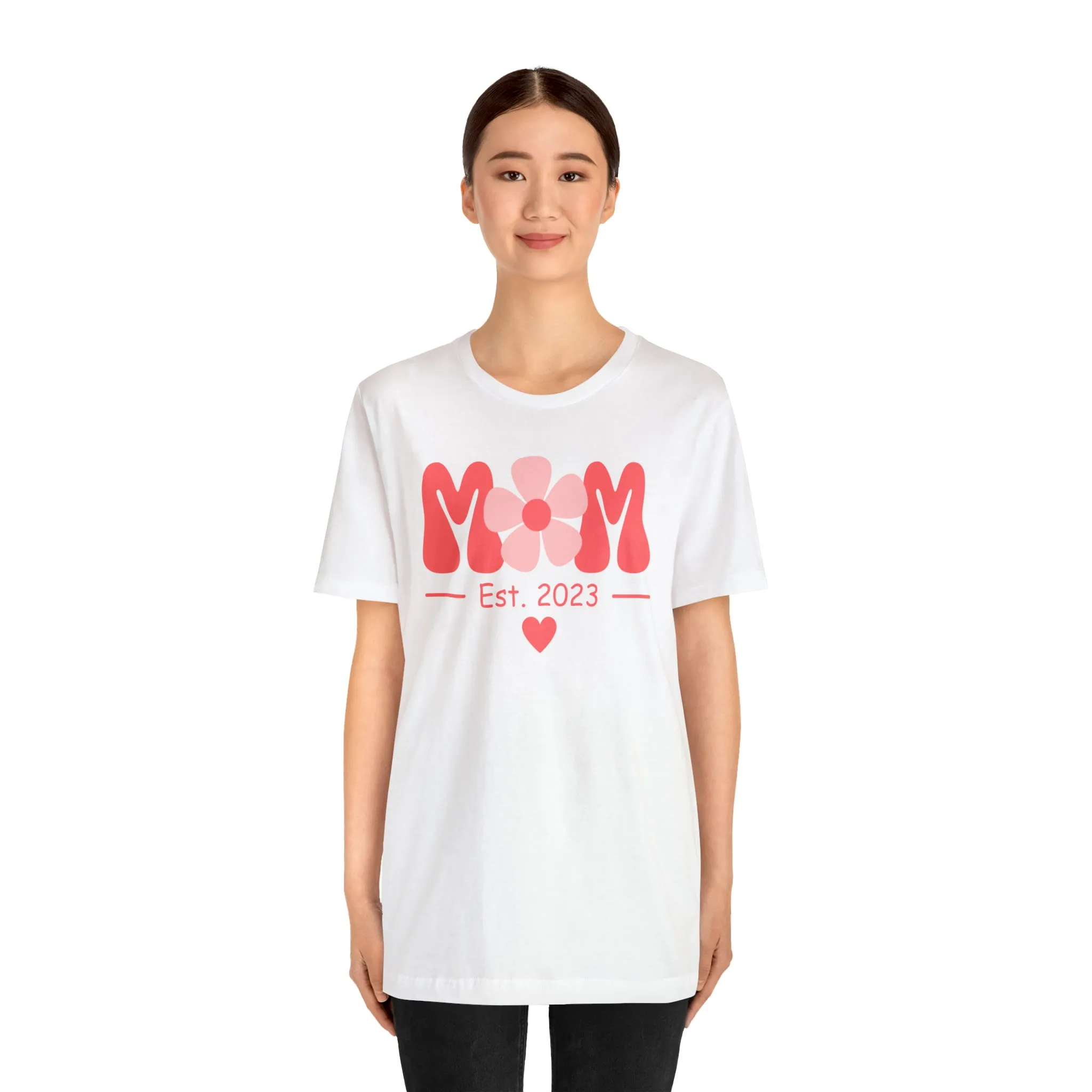 Mom Est. 2023 Mom to Be  T-Shirt | Expecting Baby Tee |  Bella Canvas 3001 Unisex |  Short Sleeve Tshirt