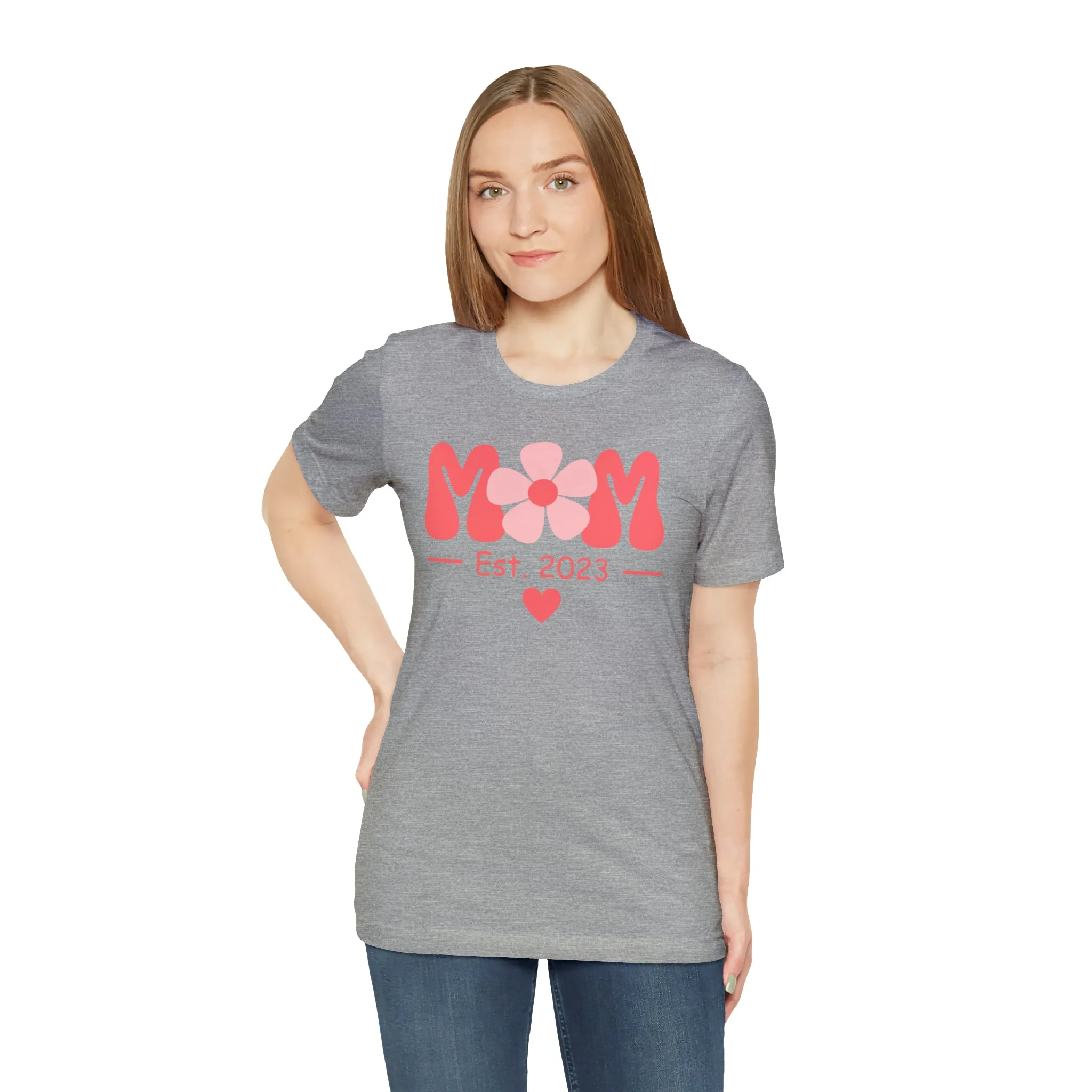 Mom Est. 2023 Mom to Be  T-Shirt | Expecting Baby Tee |  Bella Canvas 3001 Unisex |  Short Sleeve Tshirt