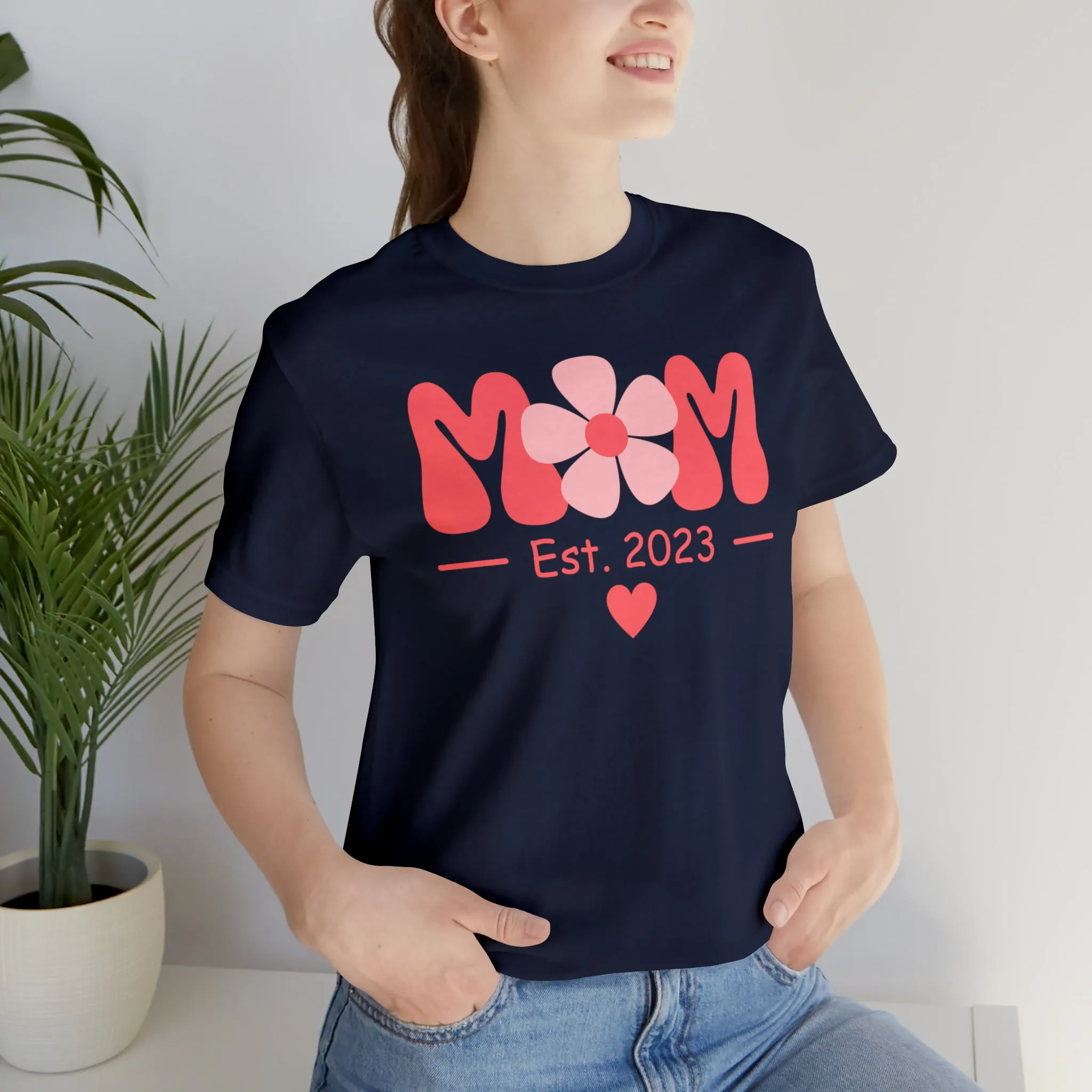 Mom Est. 2023 Mom to Be  T-Shirt | Expecting Baby Tee |  Bella Canvas 3001 Unisex |  Short Sleeve Tshirt