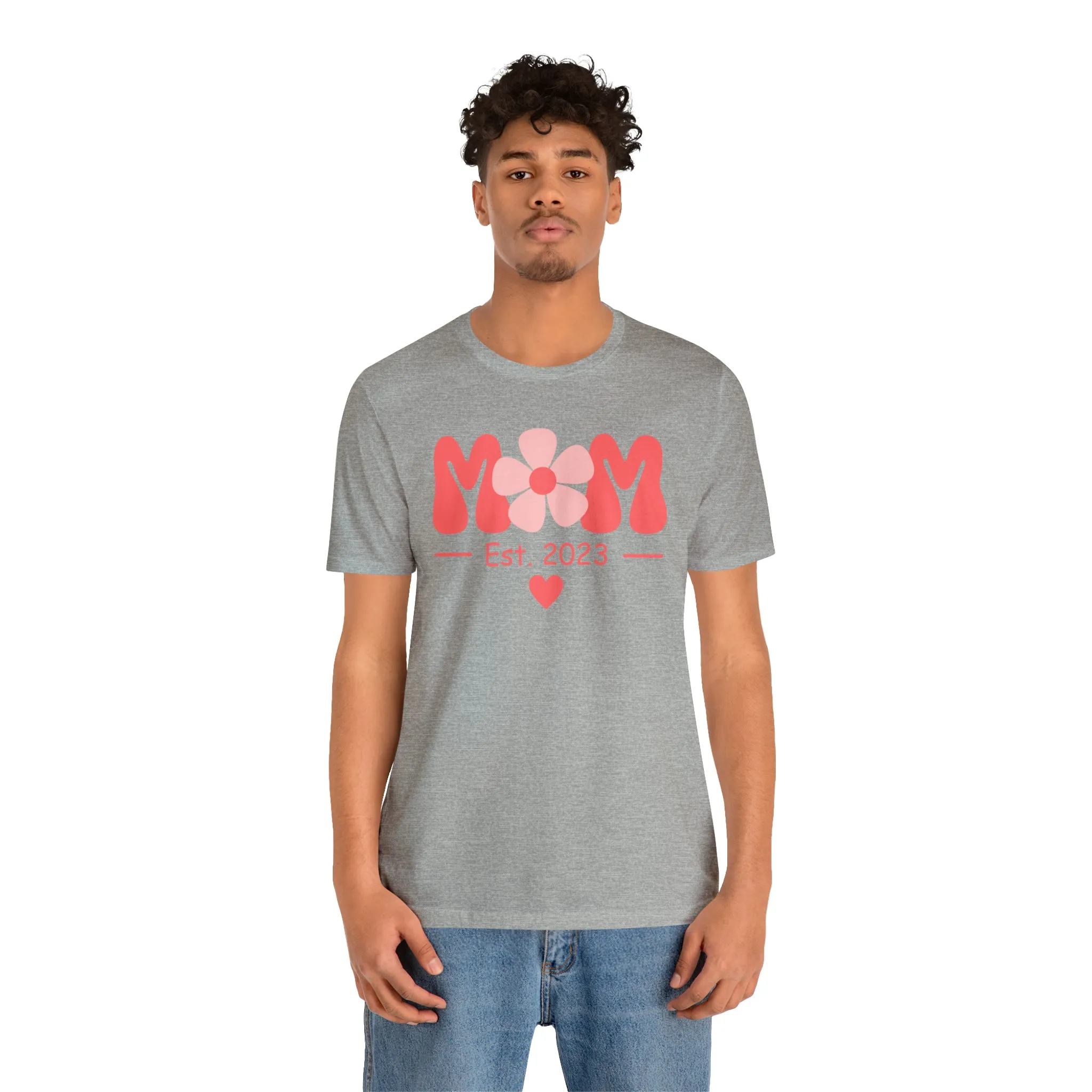 Mom Est. 2023 Mom to Be  T-Shirt | Expecting Baby Tee |  Bella Canvas 3001 Unisex |  Short Sleeve Tshirt