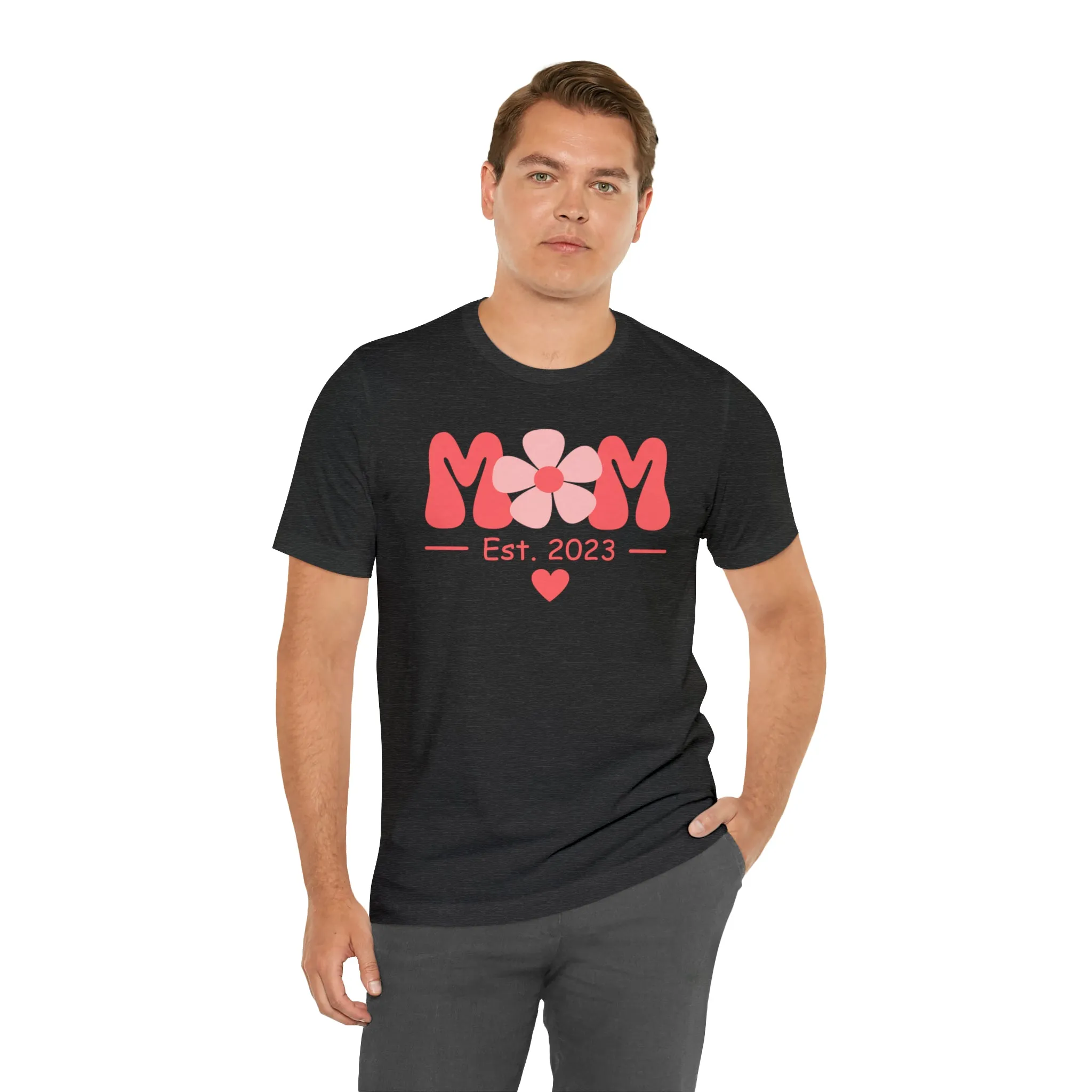 Mom Est. 2023 Mom to Be  T-Shirt | Expecting Baby Tee |  Bella Canvas 3001 Unisex |  Short Sleeve Tshirt