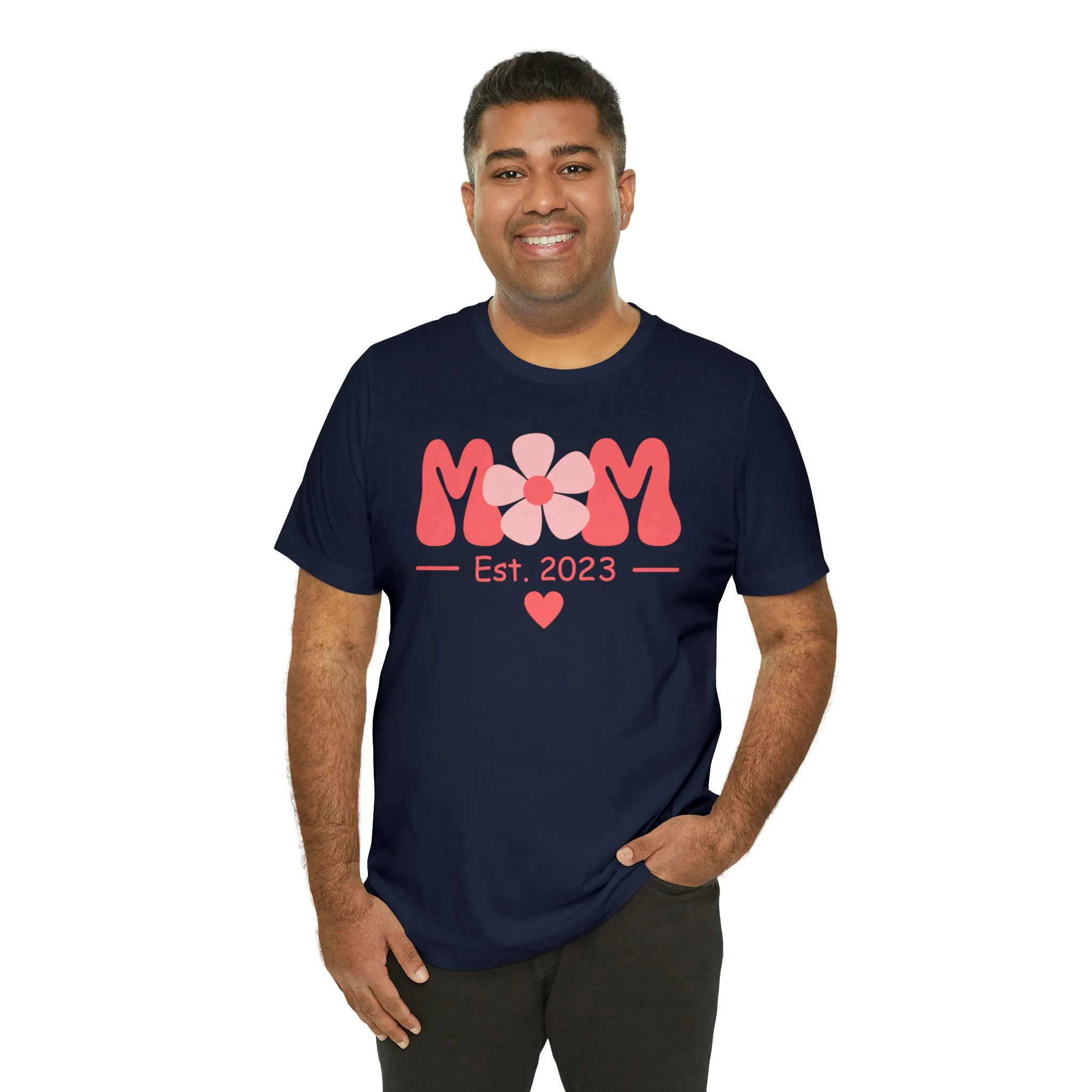 Mom Est. 2023 Mom to Be  T-Shirt | Expecting Baby Tee |  Bella Canvas 3001 Unisex |  Short Sleeve Tshirt