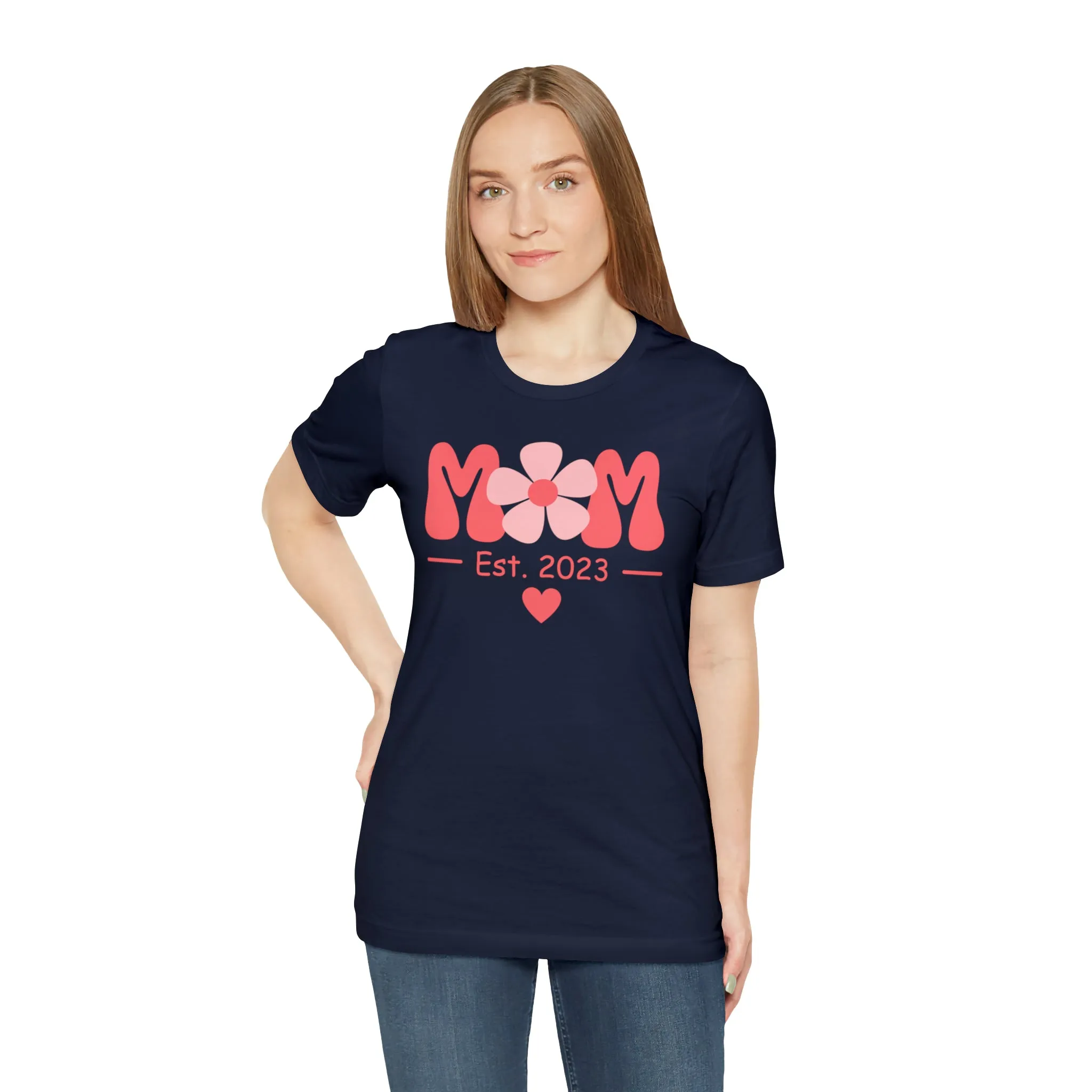 Mom Est. 2023 Mom to Be  T-Shirt | Expecting Baby Tee |  Bella Canvas 3001 Unisex |  Short Sleeve Tshirt
