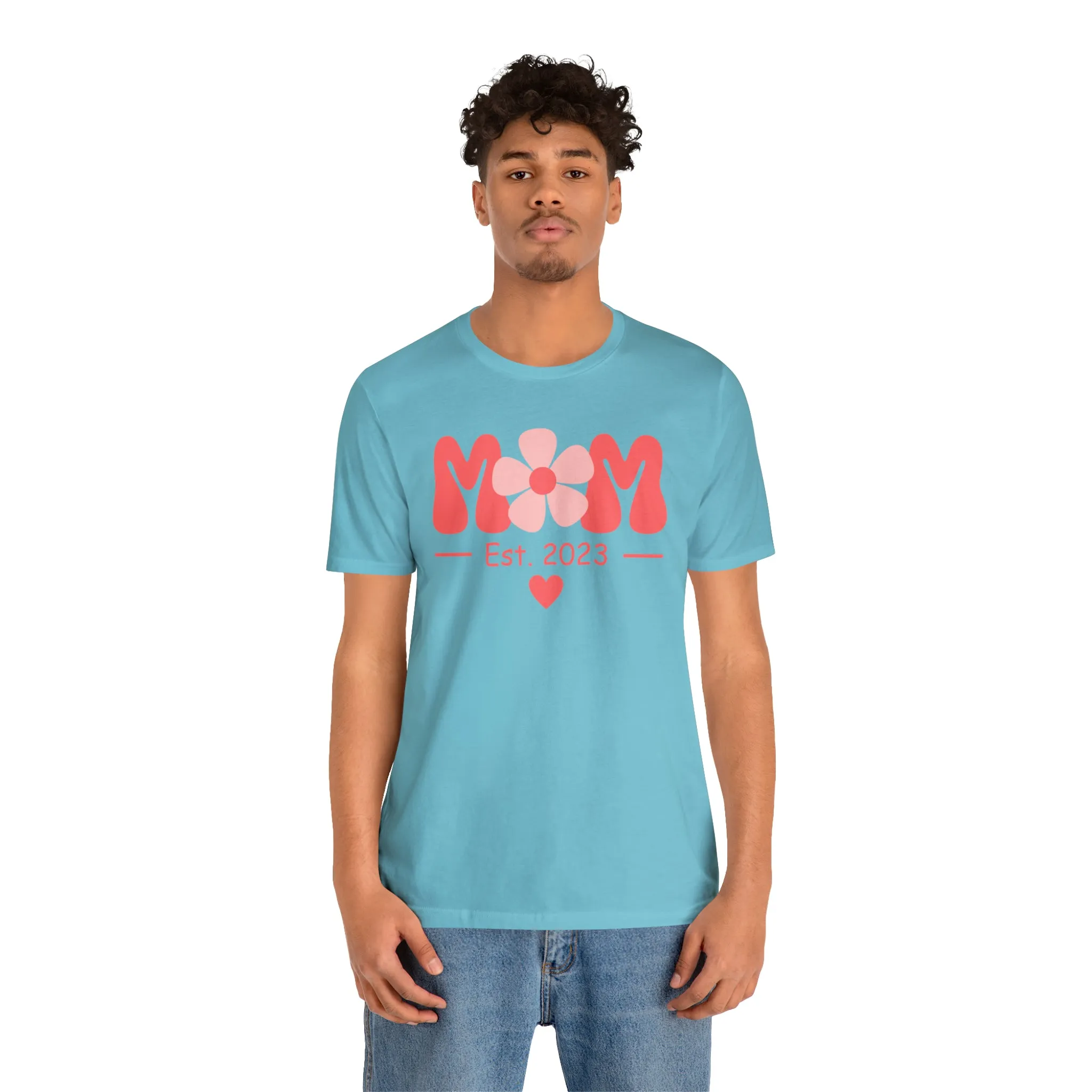 Mom Est. 2023 Mom to Be  T-Shirt | Expecting Baby Tee |  Bella Canvas 3001 Unisex |  Short Sleeve Tshirt