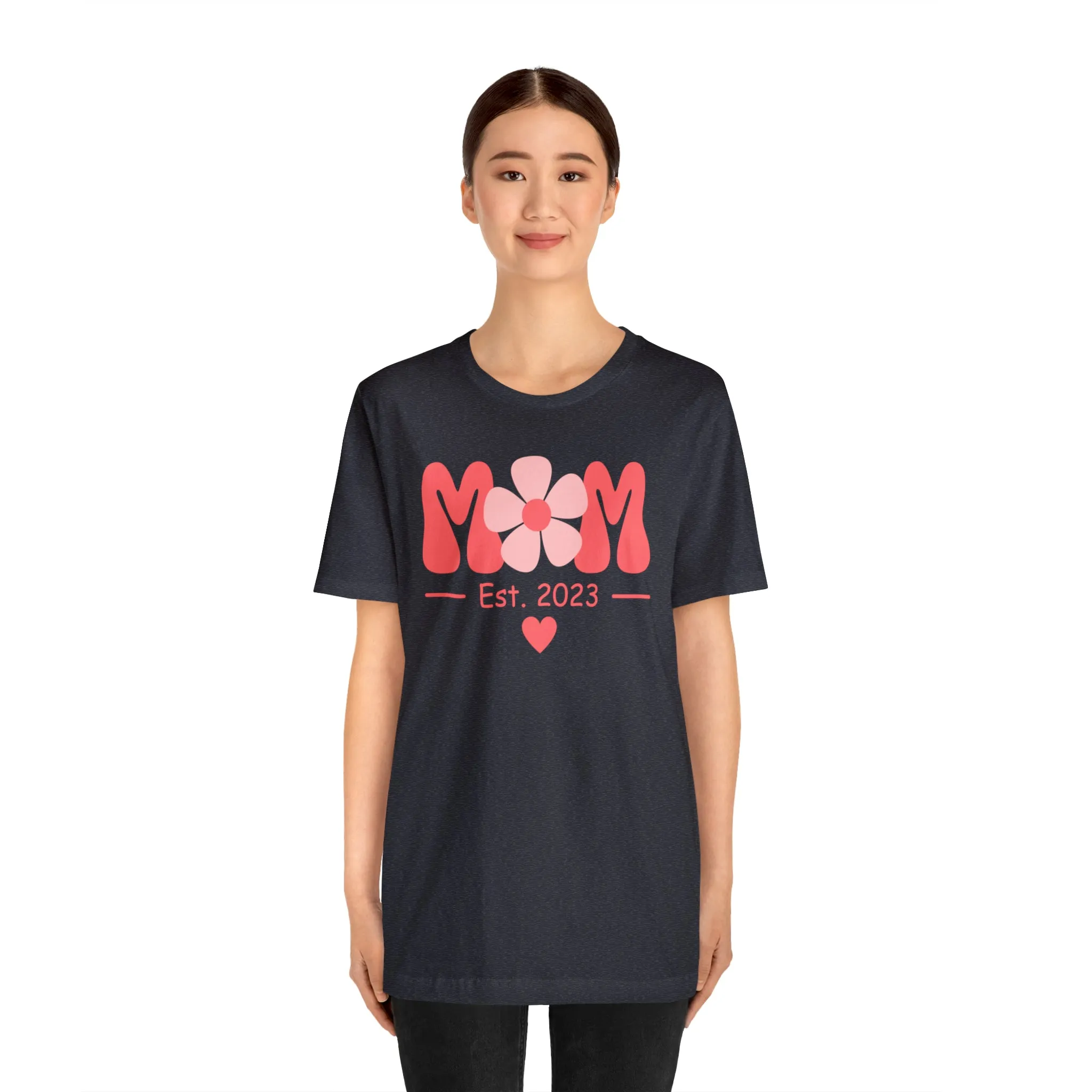 Mom Est. 2023 Mom to Be  T-Shirt | Expecting Baby Tee |  Bella Canvas 3001 Unisex |  Short Sleeve Tshirt