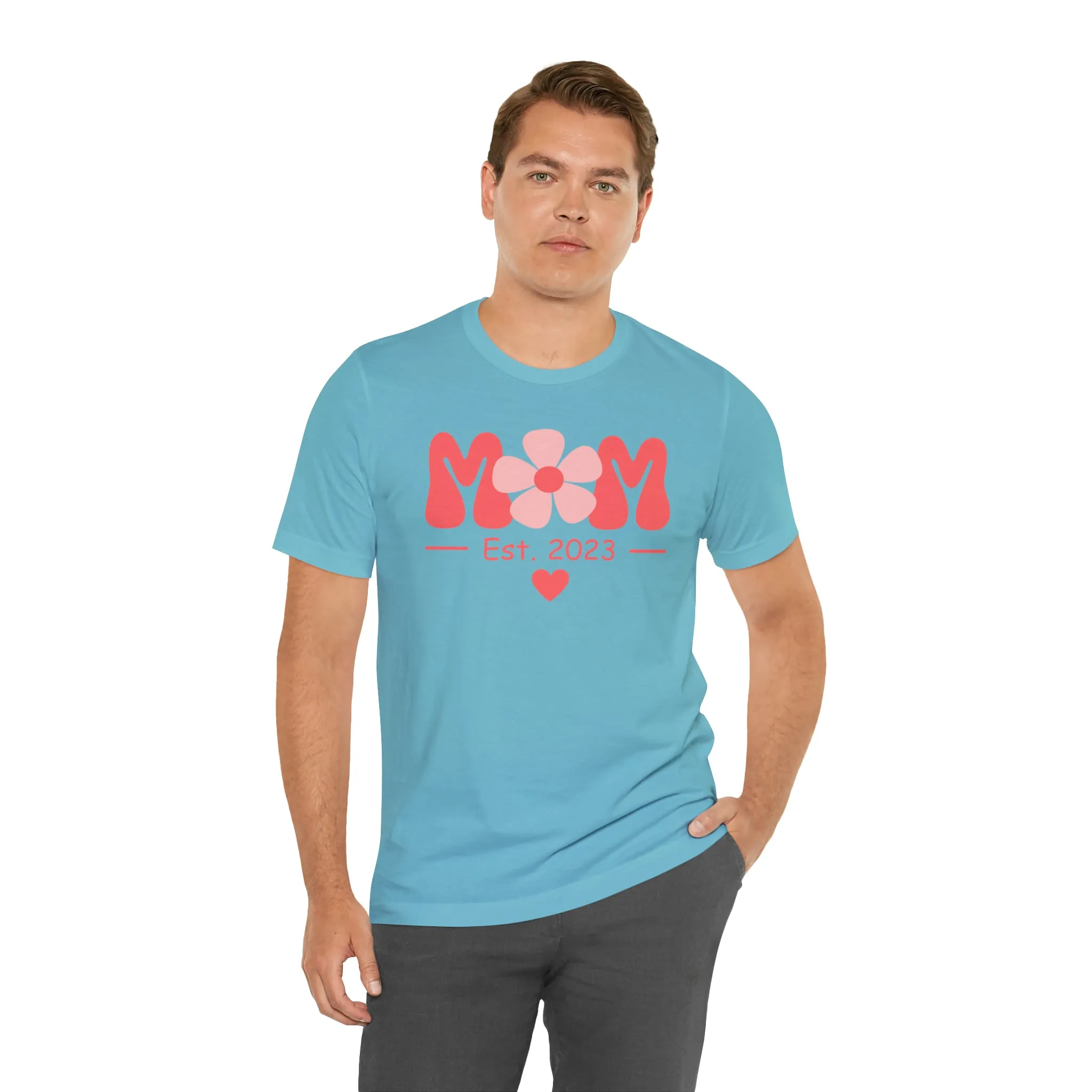Mom Est. 2023 Mom to Be  T-Shirt | Expecting Baby Tee |  Bella Canvas 3001 Unisex |  Short Sleeve Tshirt