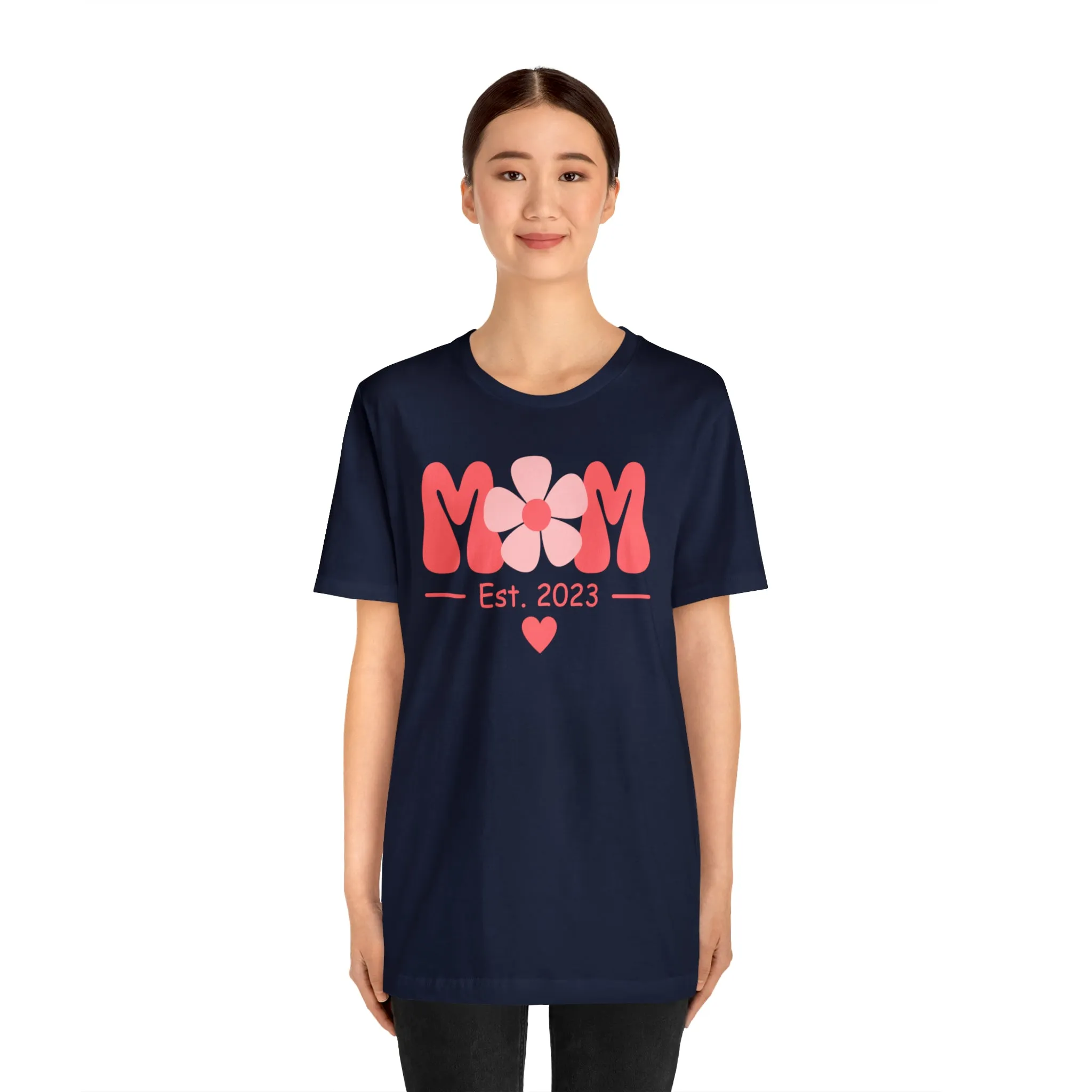 Mom Est. 2023 Mom to Be  T-Shirt | Expecting Baby Tee |  Bella Canvas 3001 Unisex |  Short Sleeve Tshirt