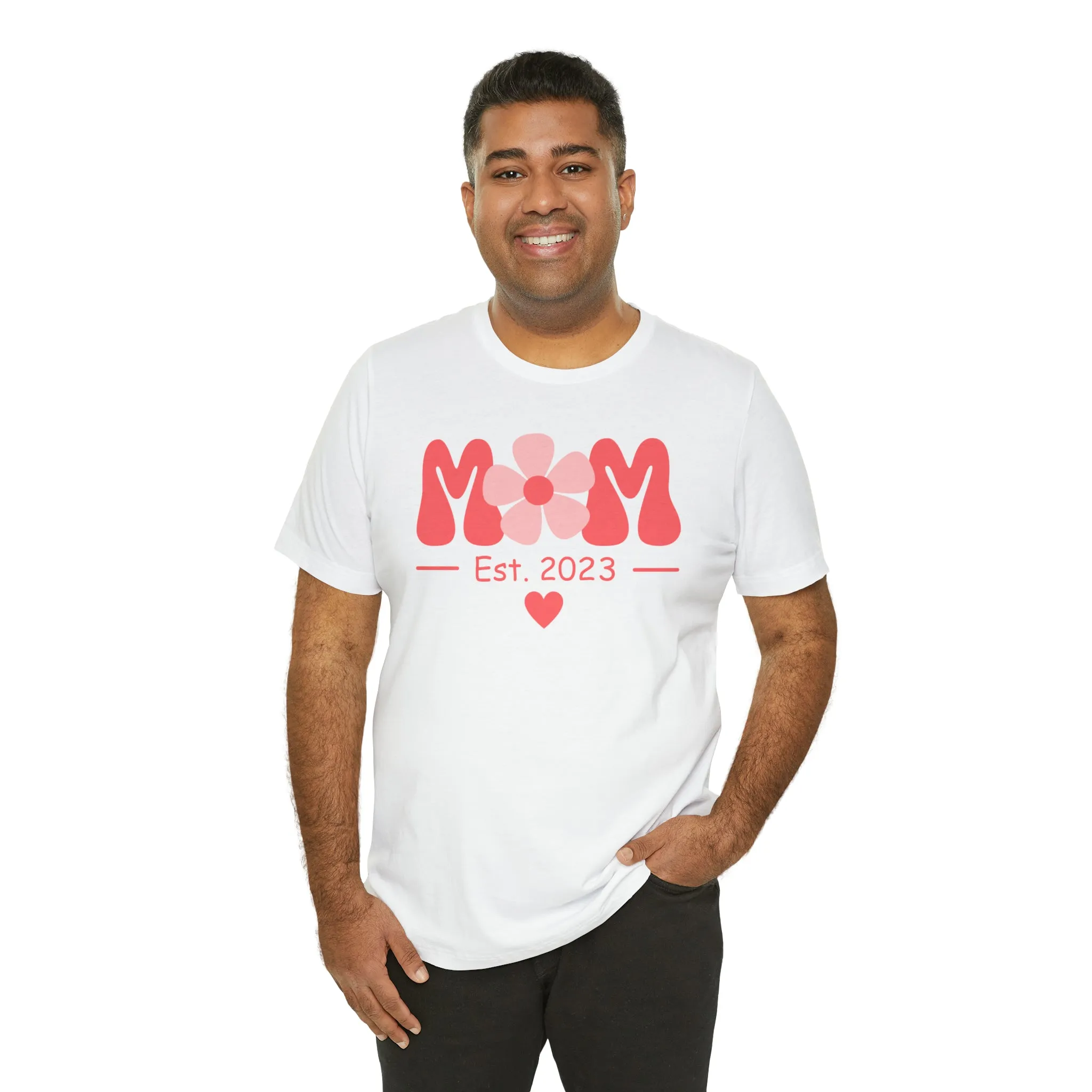 Mom Est. 2023 Mom to Be  T-Shirt | Expecting Baby Tee |  Bella Canvas 3001 Unisex |  Short Sleeve Tshirt