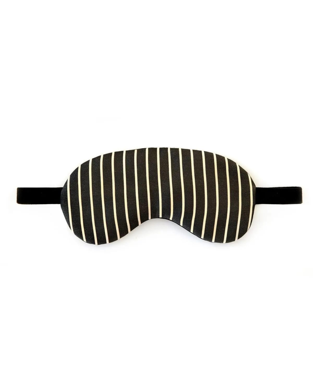 Mulberry Silk Sleep Mask - Black Stripes