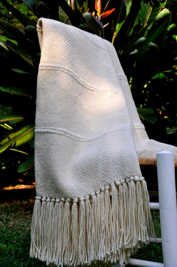 Multi Natural Striped Throw Blanket