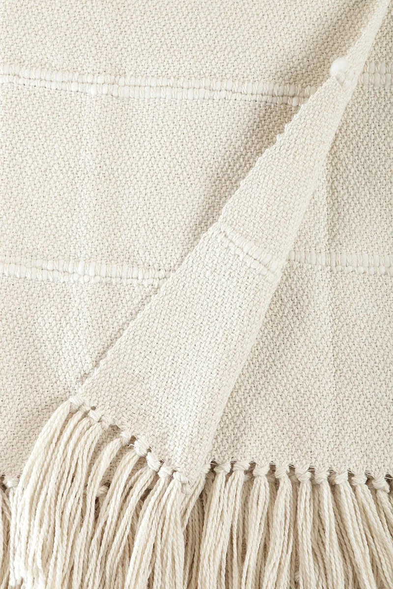 Multi Natural Striped Throw Blanket
