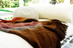 Multicolor Wool Throw Blanket