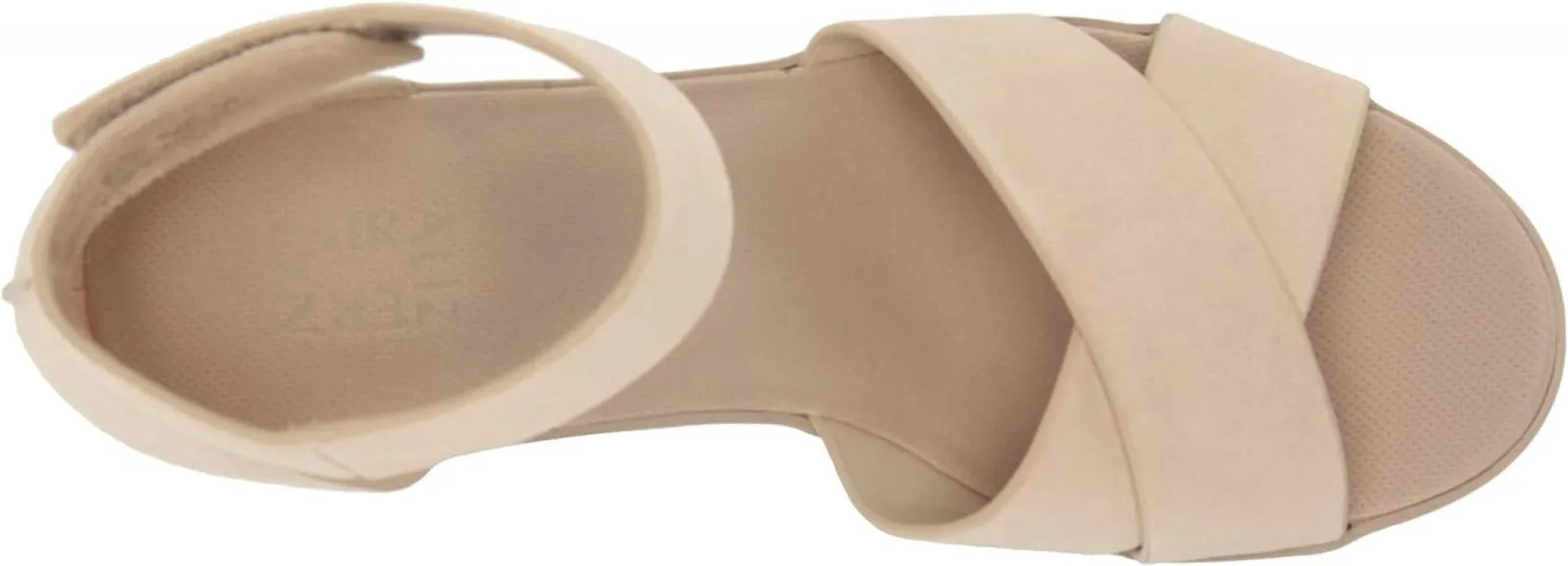 Naturalizer Women's Riviera Wedge Sandal H5170L7 Porcelain Brown 8.5M