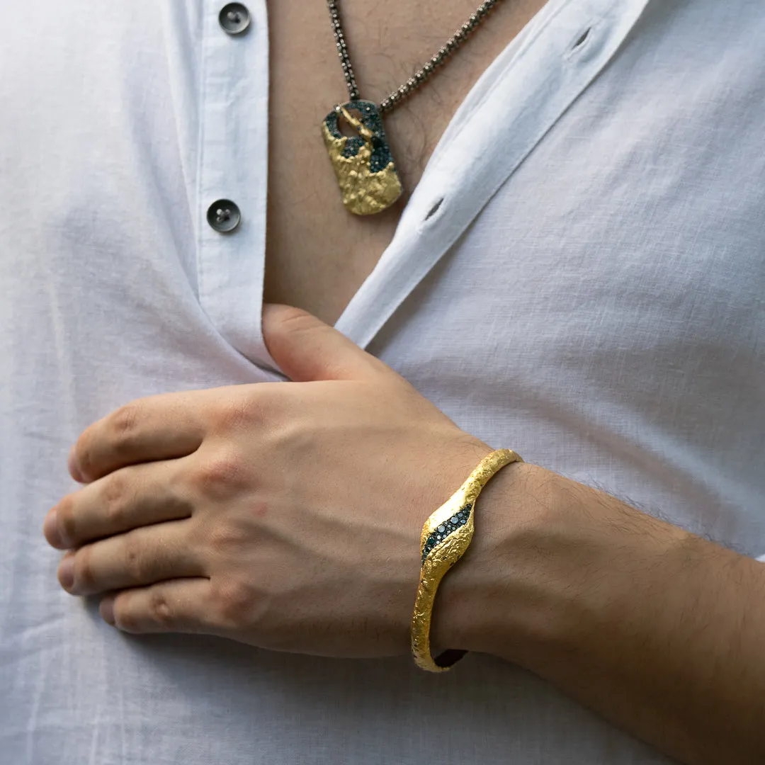 Nature Gold Petroleum Bracelet