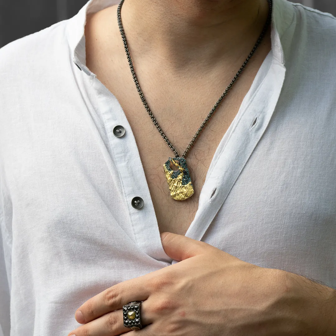 Nature Toggle Petroleum Necklace