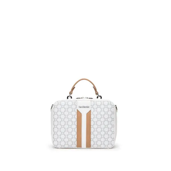 NeroGiardini White & Tan Camera Bag