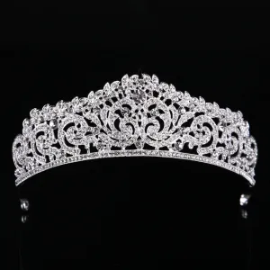 New Fashion Baroque Style Luxury Crystal AB Bridal Crown