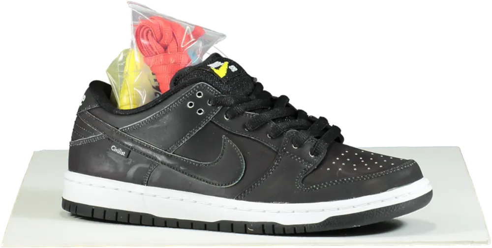 Nike CZ5123 Black SB Dunk Low Pro QS Trainers UK 8.5 👟