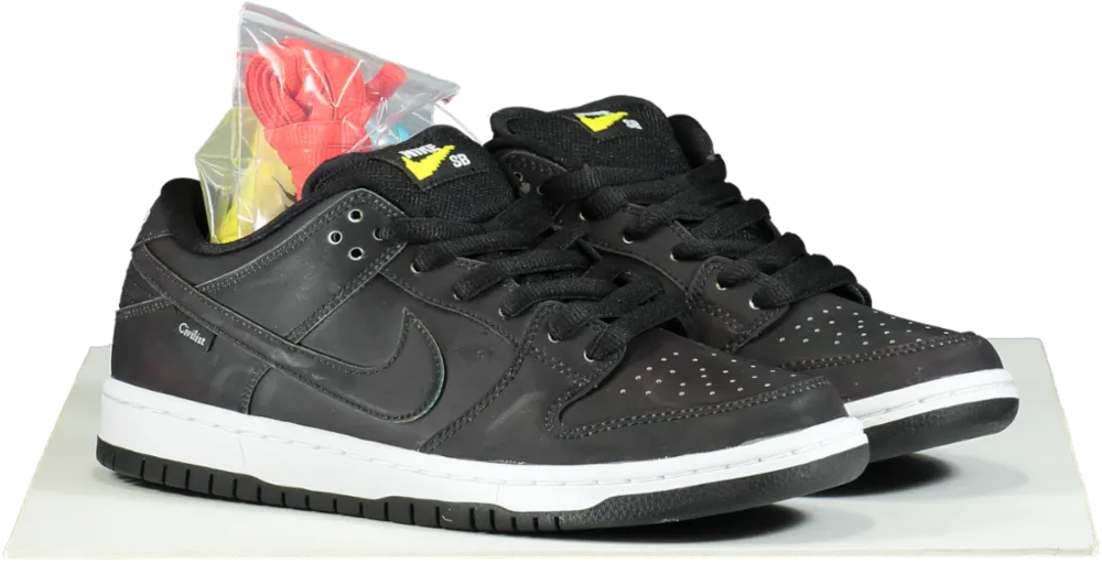 Nike CZ5123 Black SB Dunk Low Pro QS Trainers UK 8.5 👟