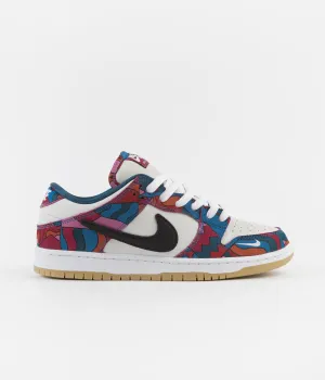 Nike SB x Parra Dunk Low Pro Shoes - Fireberry / Black