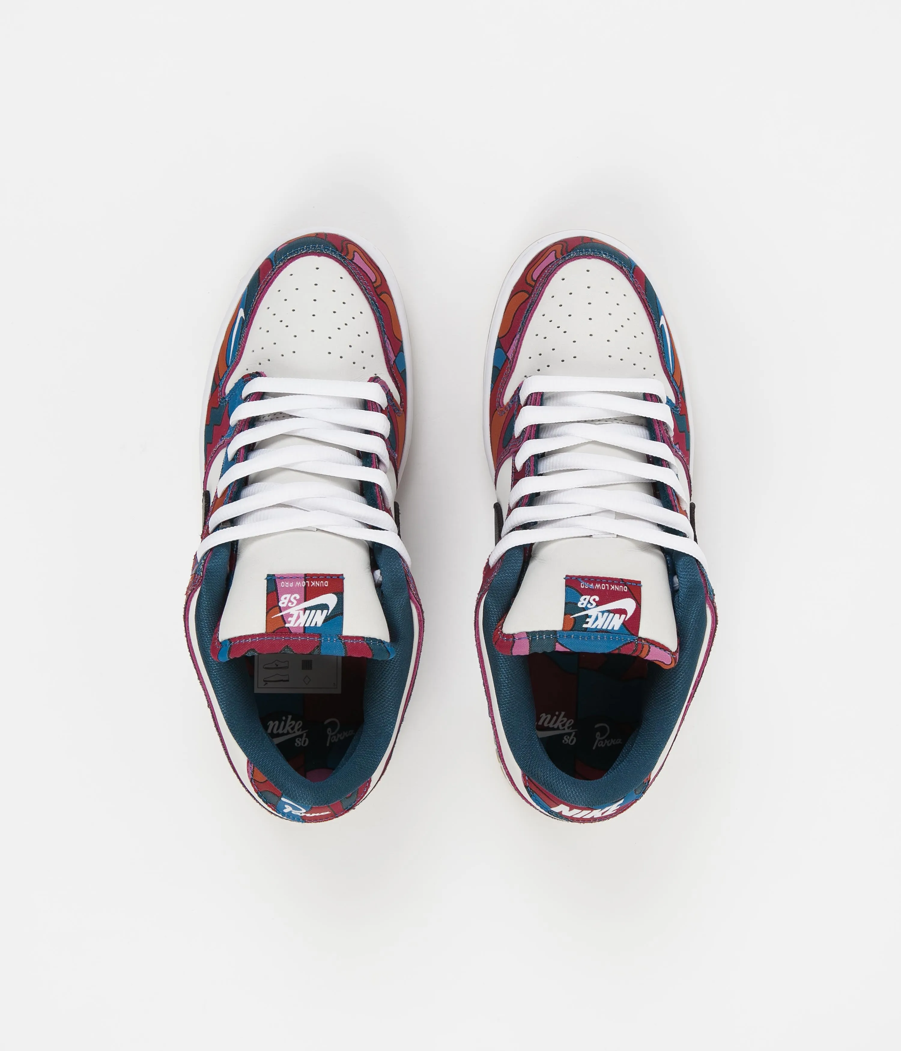 Nike SB x Parra Dunk Low Pro Shoes - Fireberry / Black
