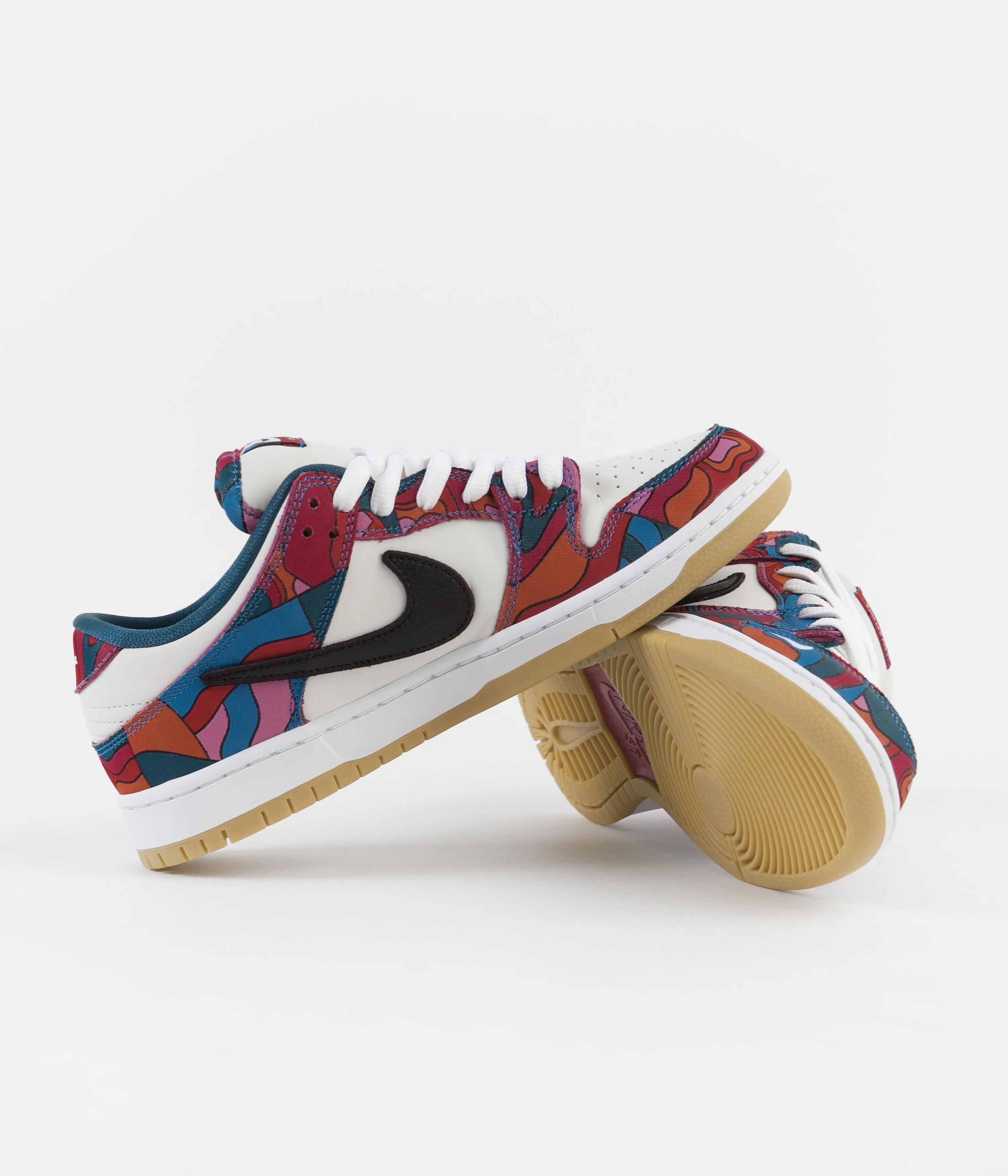 Nike SB x Parra Dunk Low Pro Shoes - Fireberry / Black