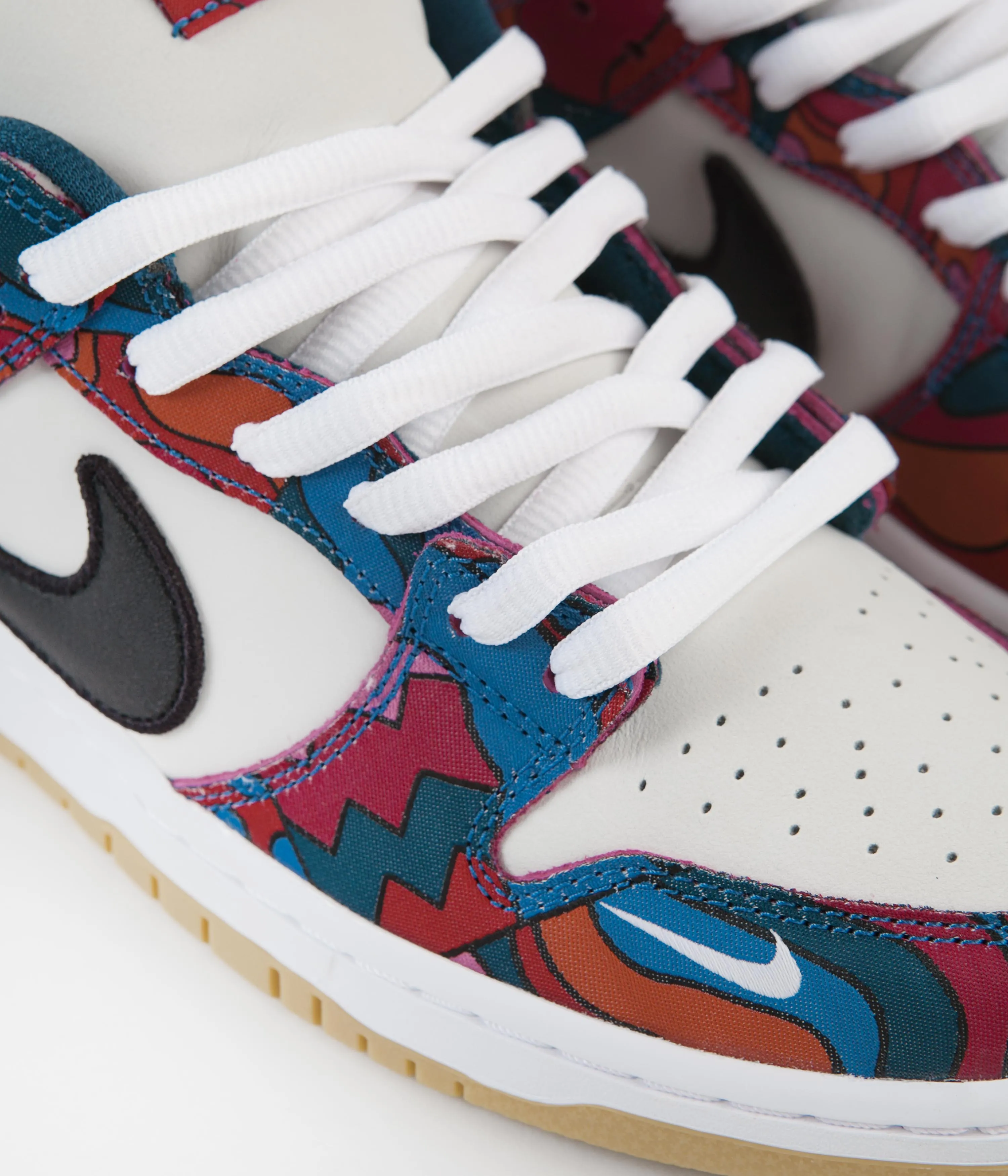 Nike SB x Parra Dunk Low Pro Shoes - Fireberry / Black
