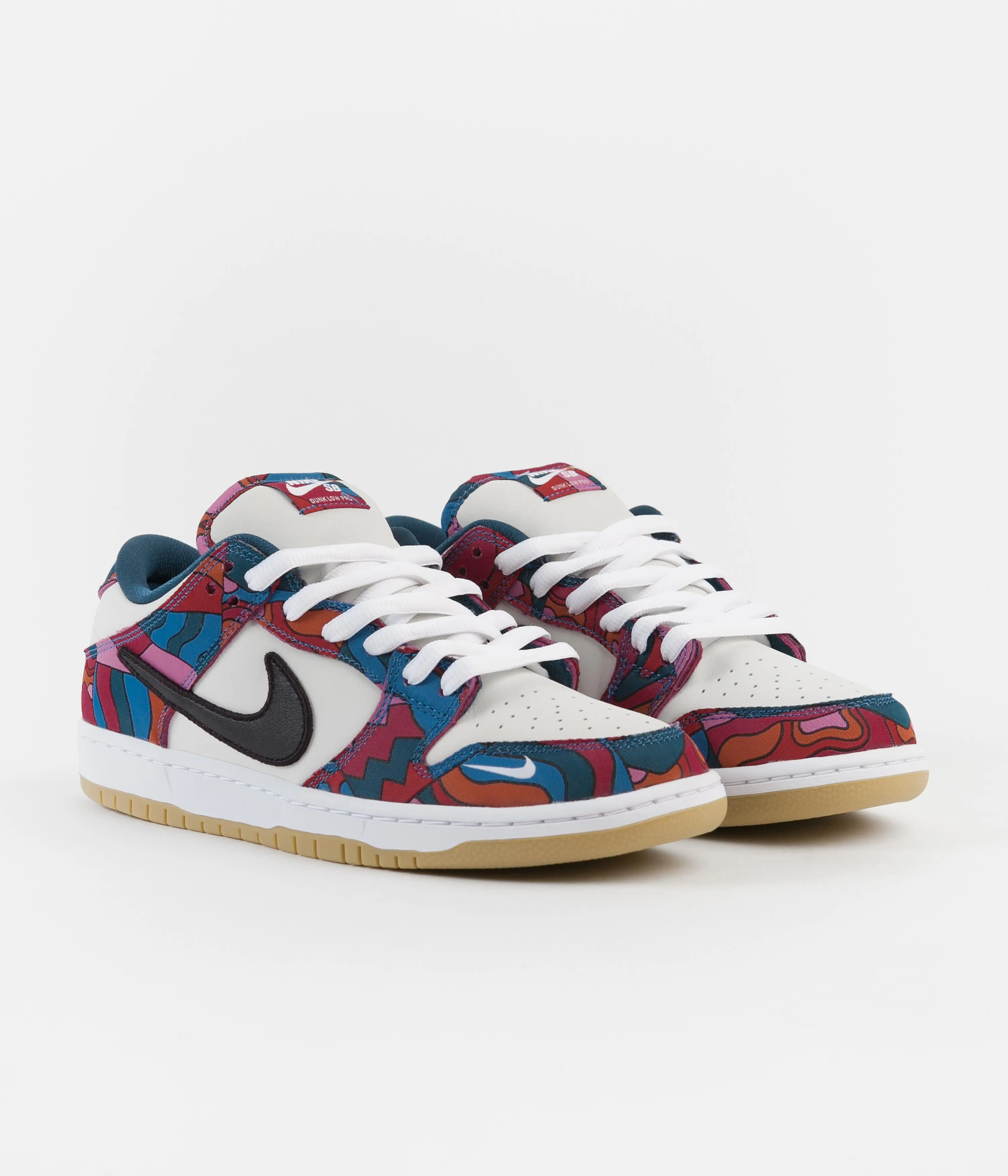 Nike SB x Parra Dunk Low Pro Shoes - Fireberry / Black