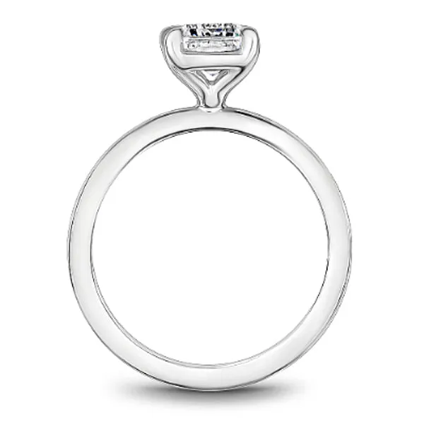 Noam Carver Emerald Cut High Polish Solitaire Engagement Ring