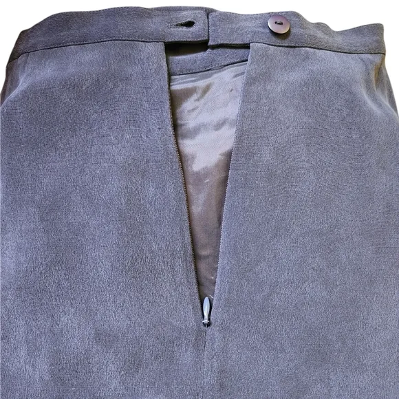 Nygard Collection Vintage Silk Maxi Skirt Size 8 Navy Blue