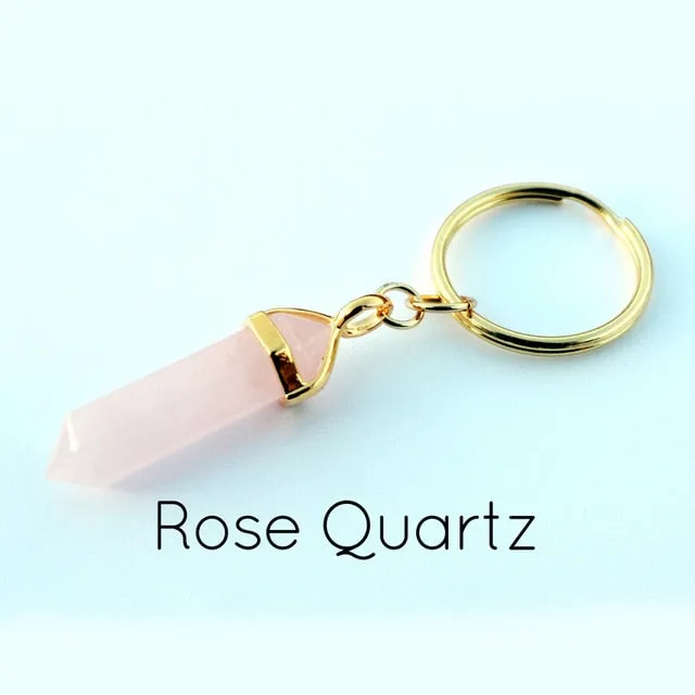 Original Nature Stone Pendant Keychain
