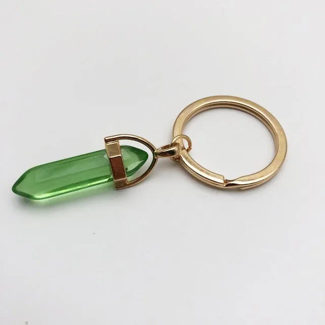 Original Nature Stone Pendant Keychain