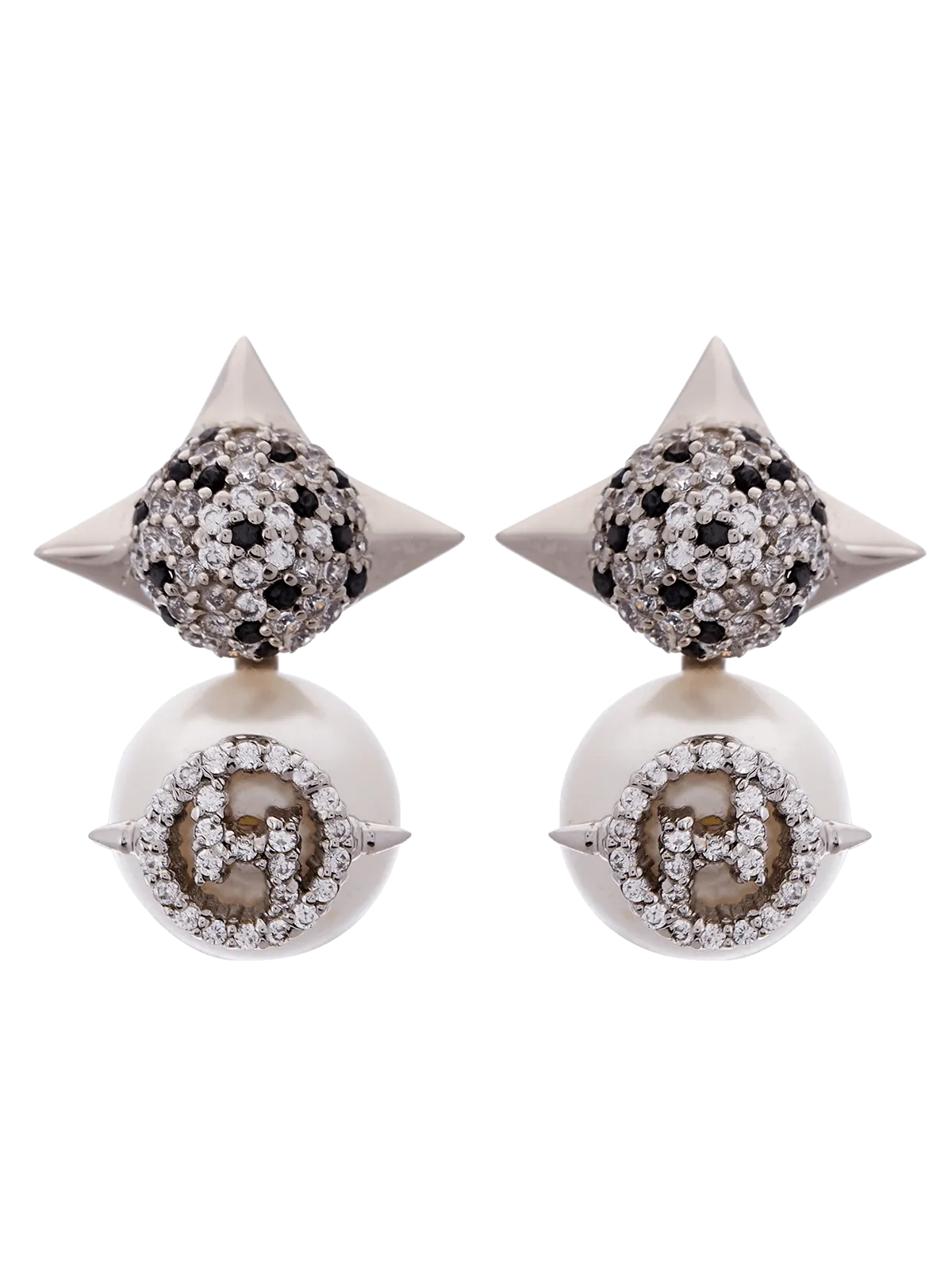 Outhouse   I    OH Brickell The Scorpia Nova Studs Silver New OHAW19SE051