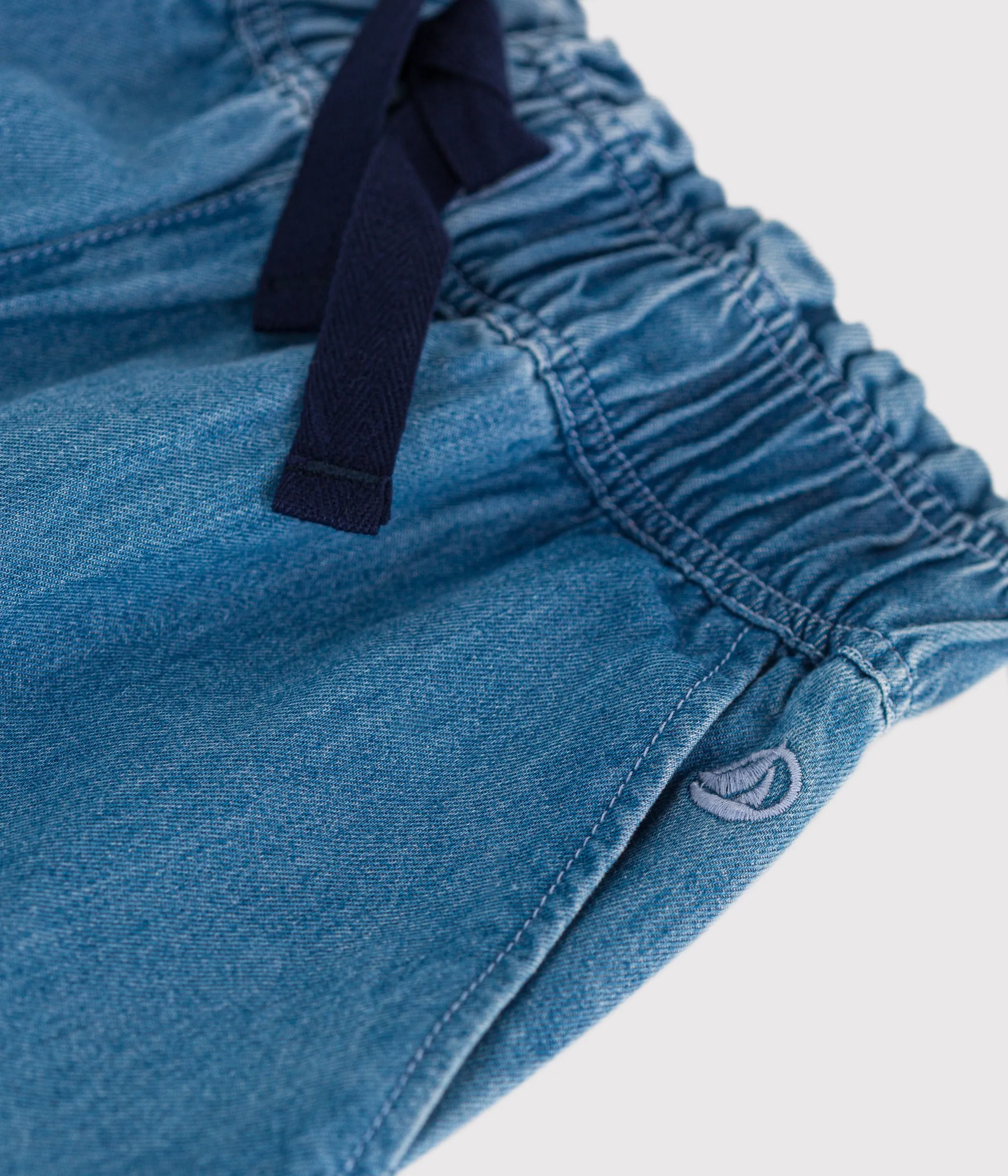 PANTALONI AMPI IN DENIM LEGGERO BAMBINA
