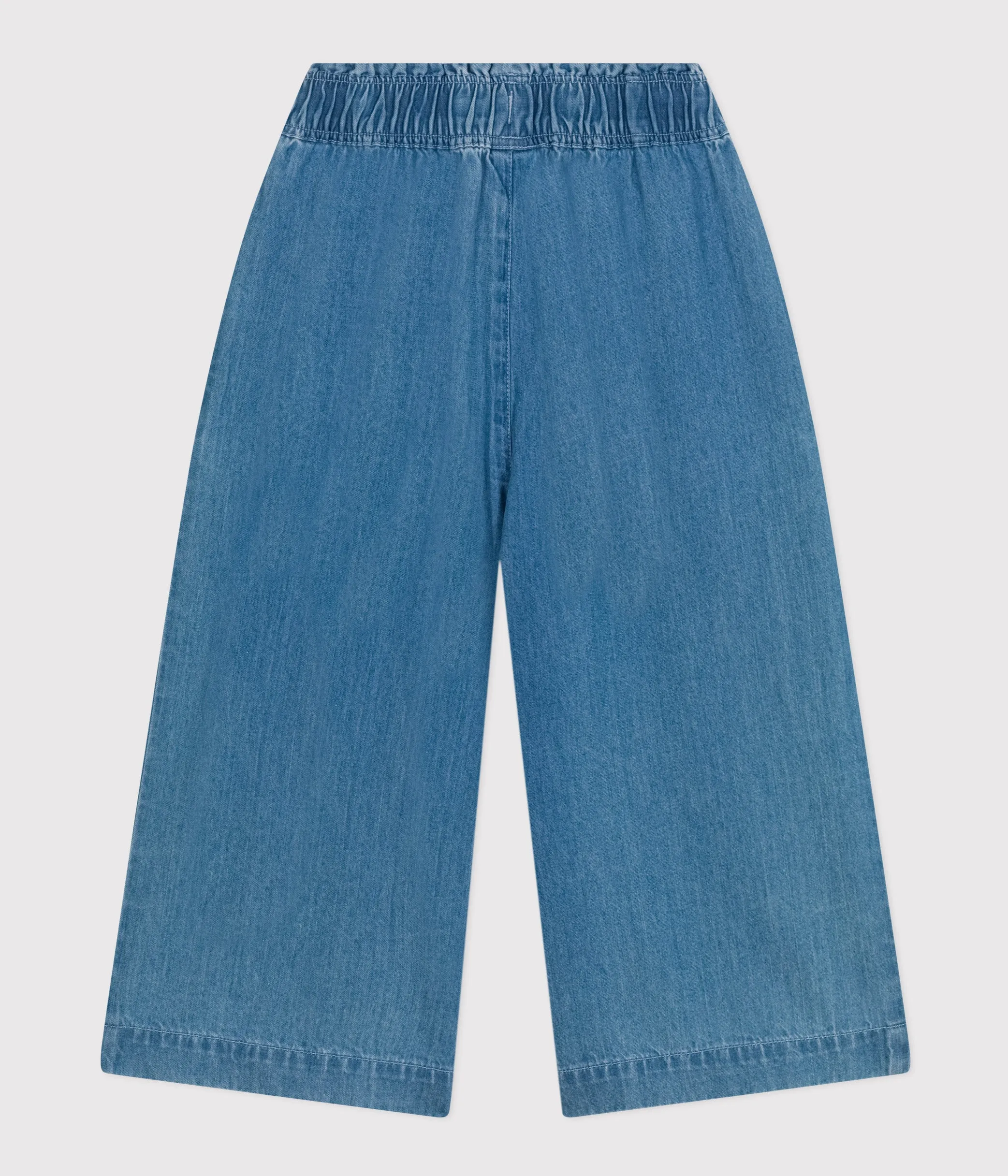 PANTALONI AMPI IN DENIM LEGGERO BAMBINA
