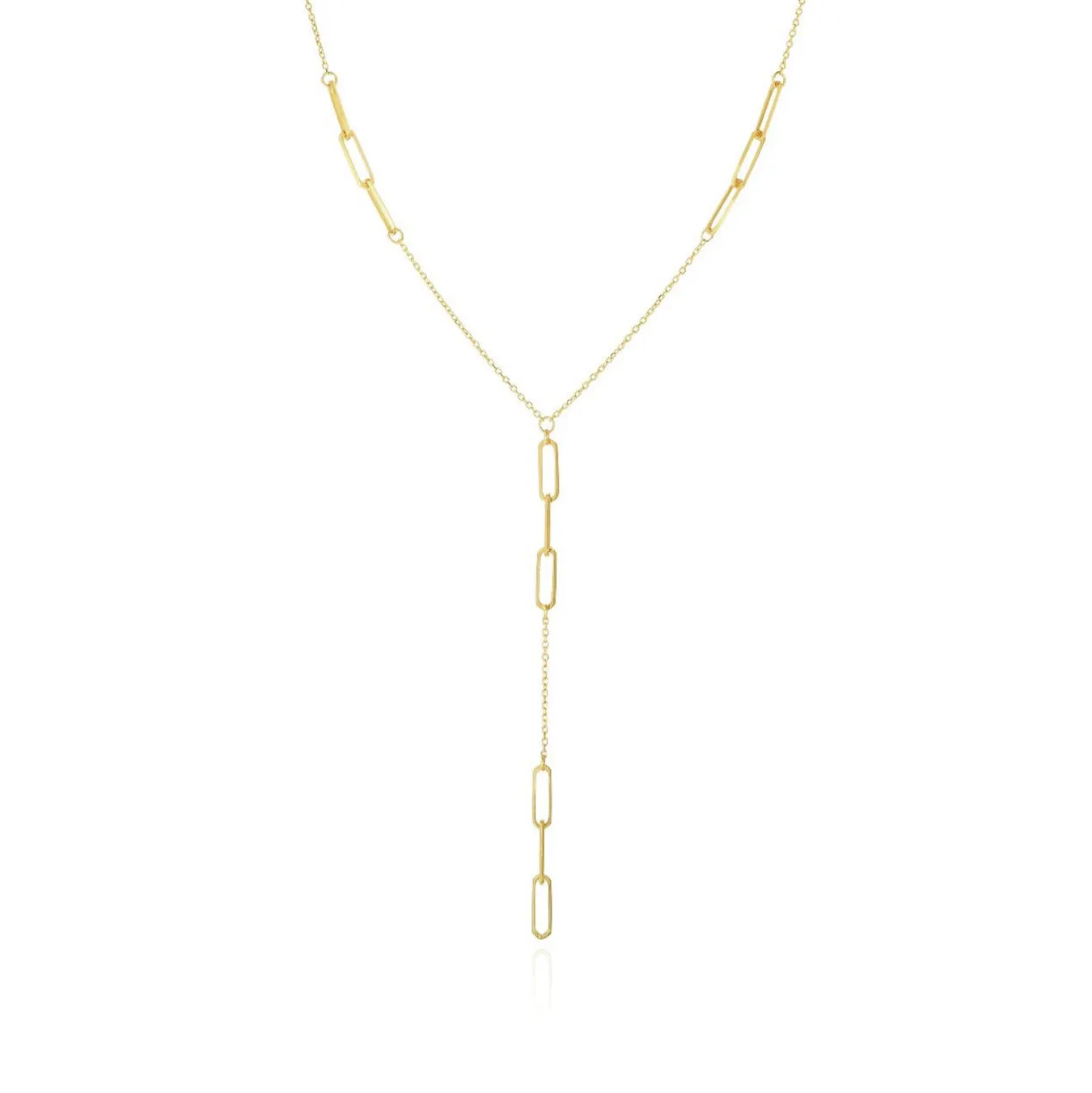 Paperclip Lariat Necklace