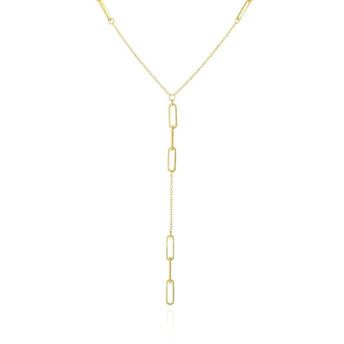 Paperclip Lariat Necklace