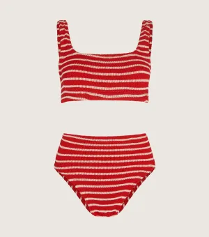 Patricia Bikini - Red/White Stripe