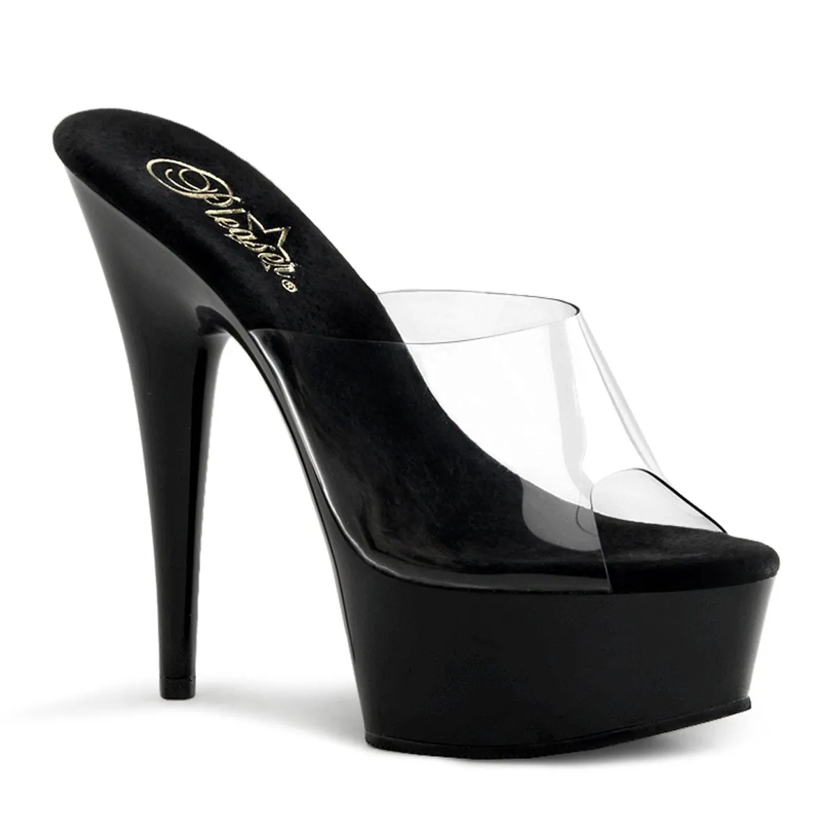 Pleaser Delight 601 Black/Clear