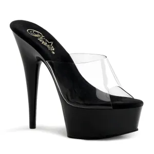Pleaser Delight 601 Black/Clear