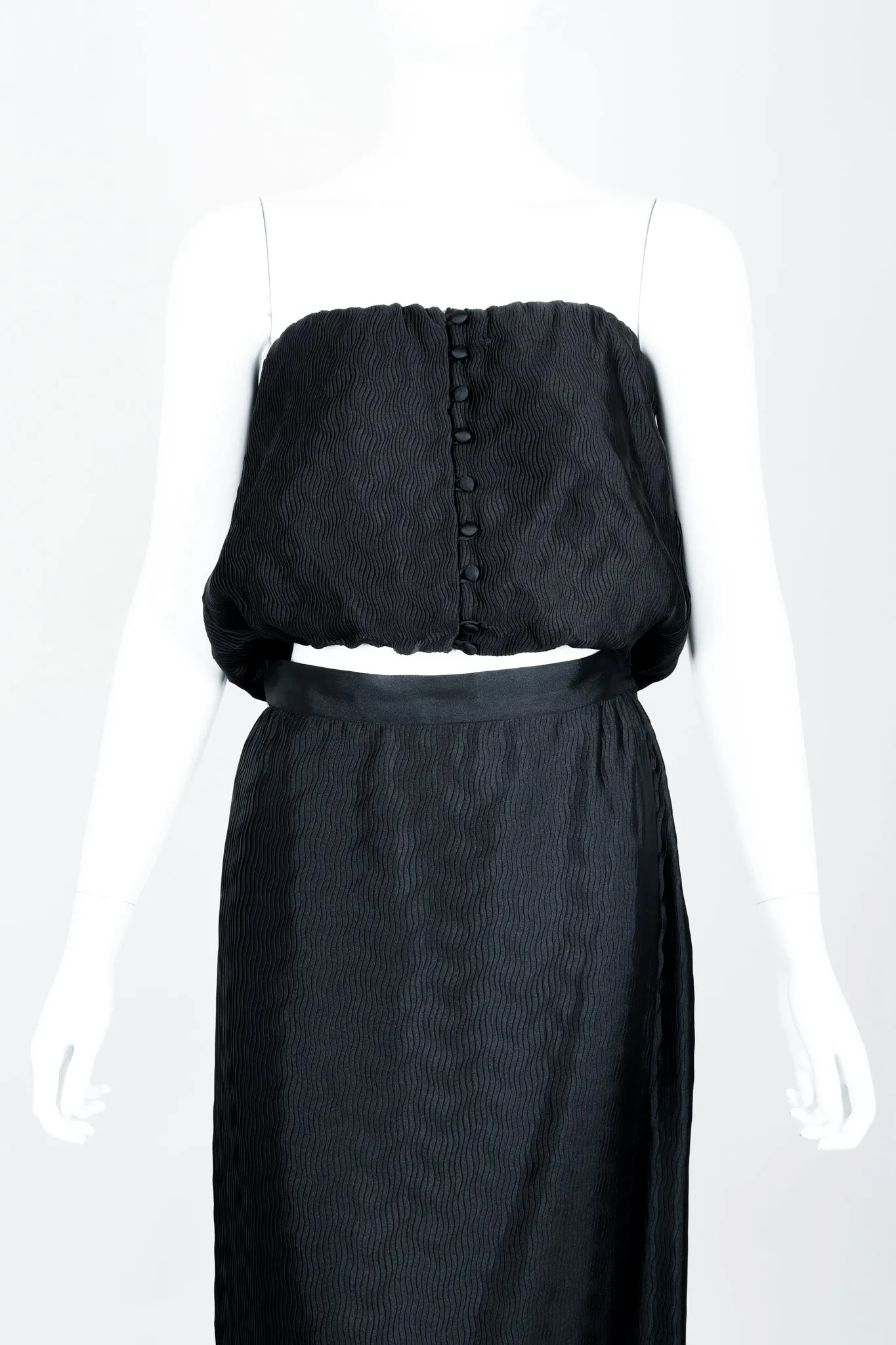 Pleated Floral Jacket Top & Skirt Set
