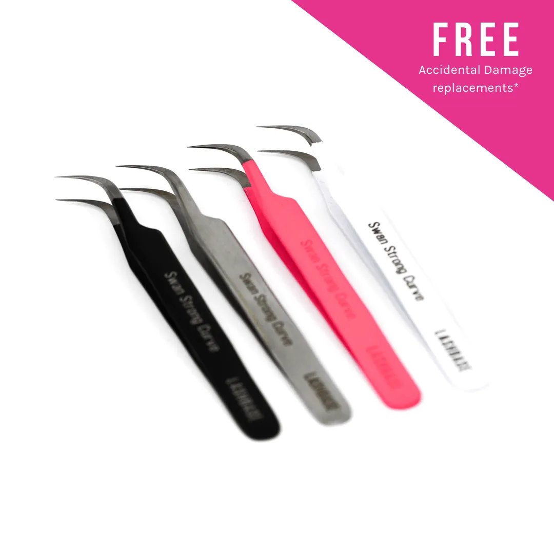 Premium Swan Strong Curve Tweezers