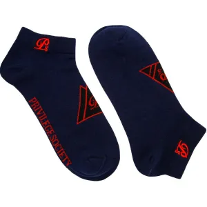 PS Triangle Socks 2 Pack, Navy / Red