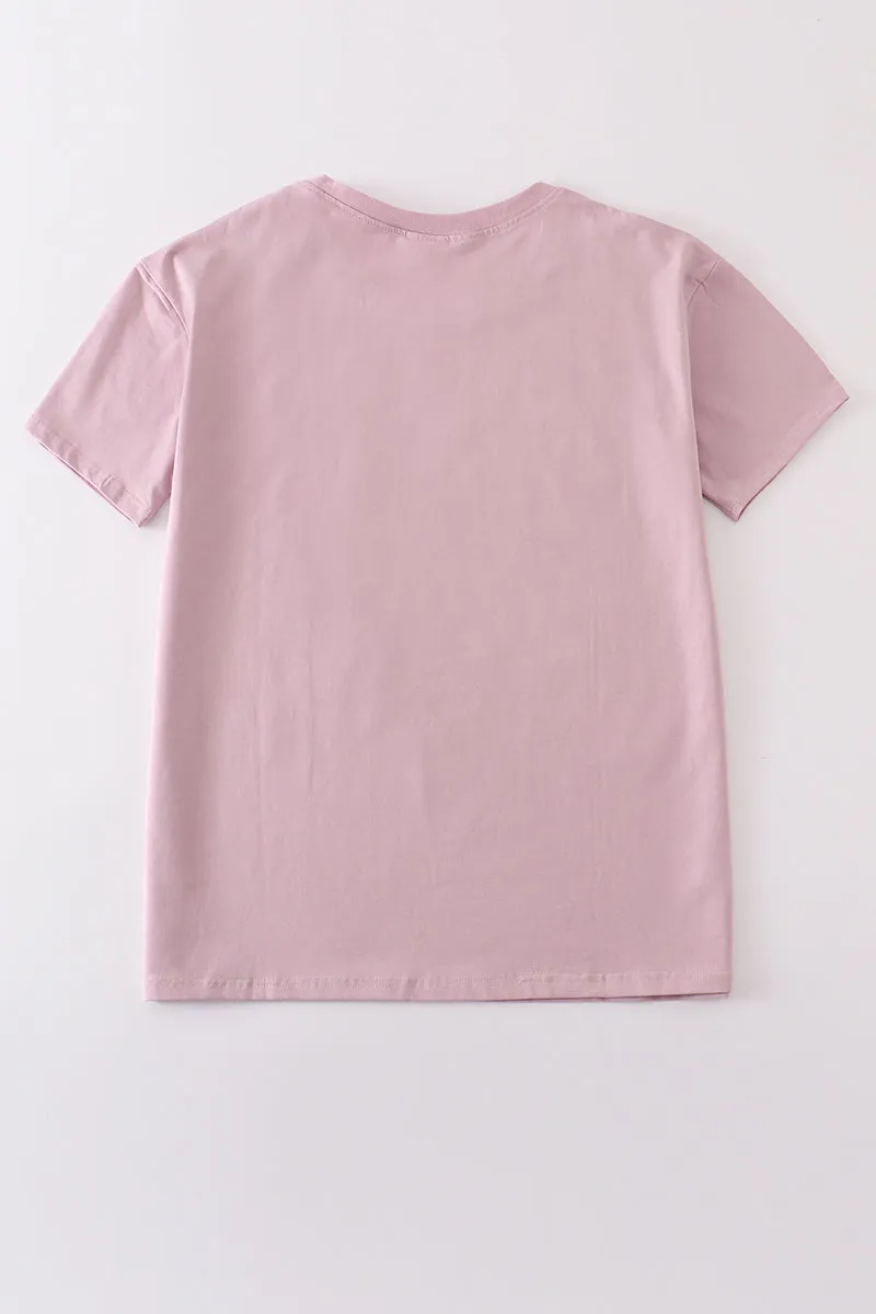 Purple Blank Basic T-shirt Adult Kids And Baby Bubble